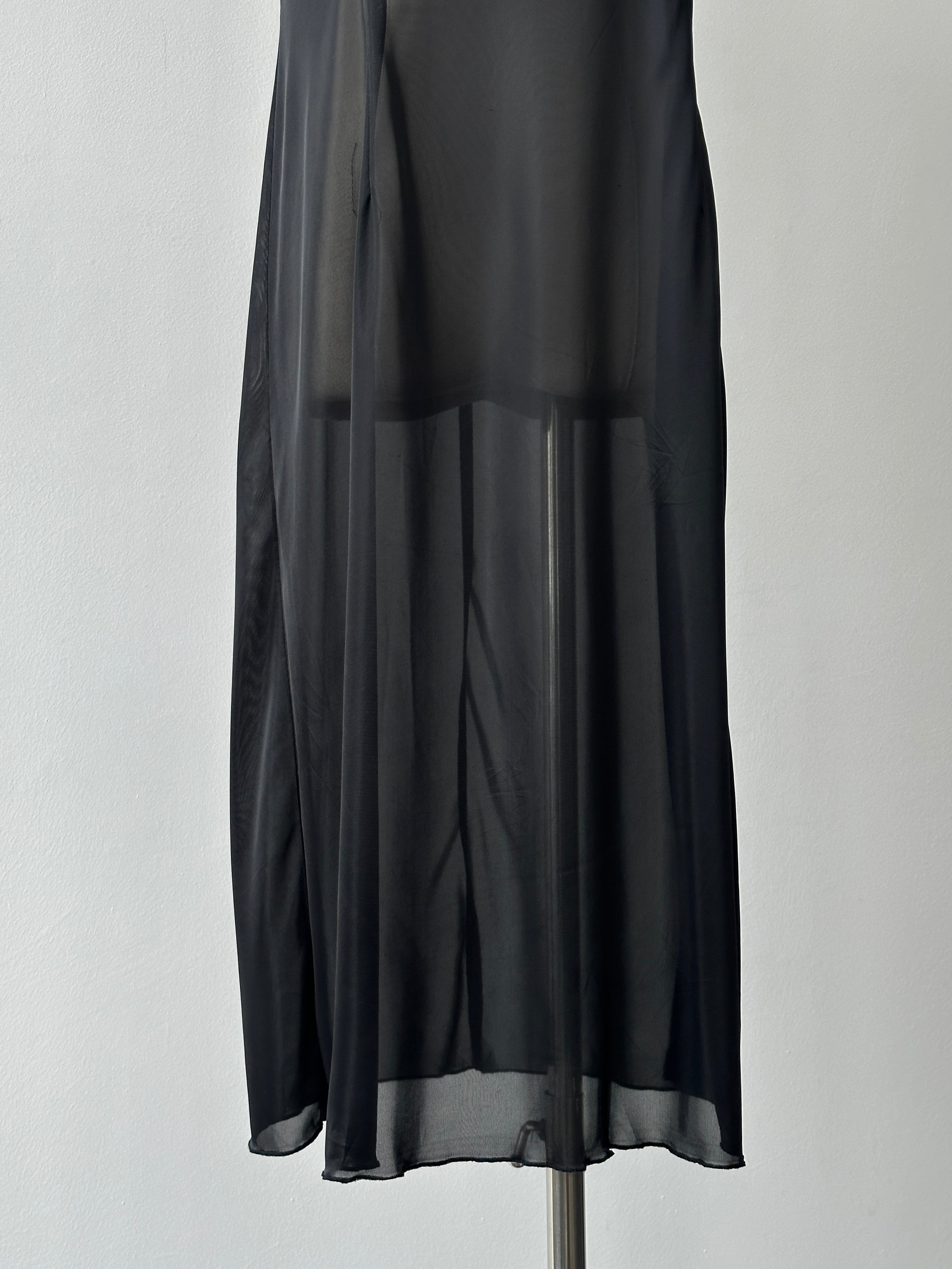 Vintage 2000s Sheer Midi Slip Dress - S-M