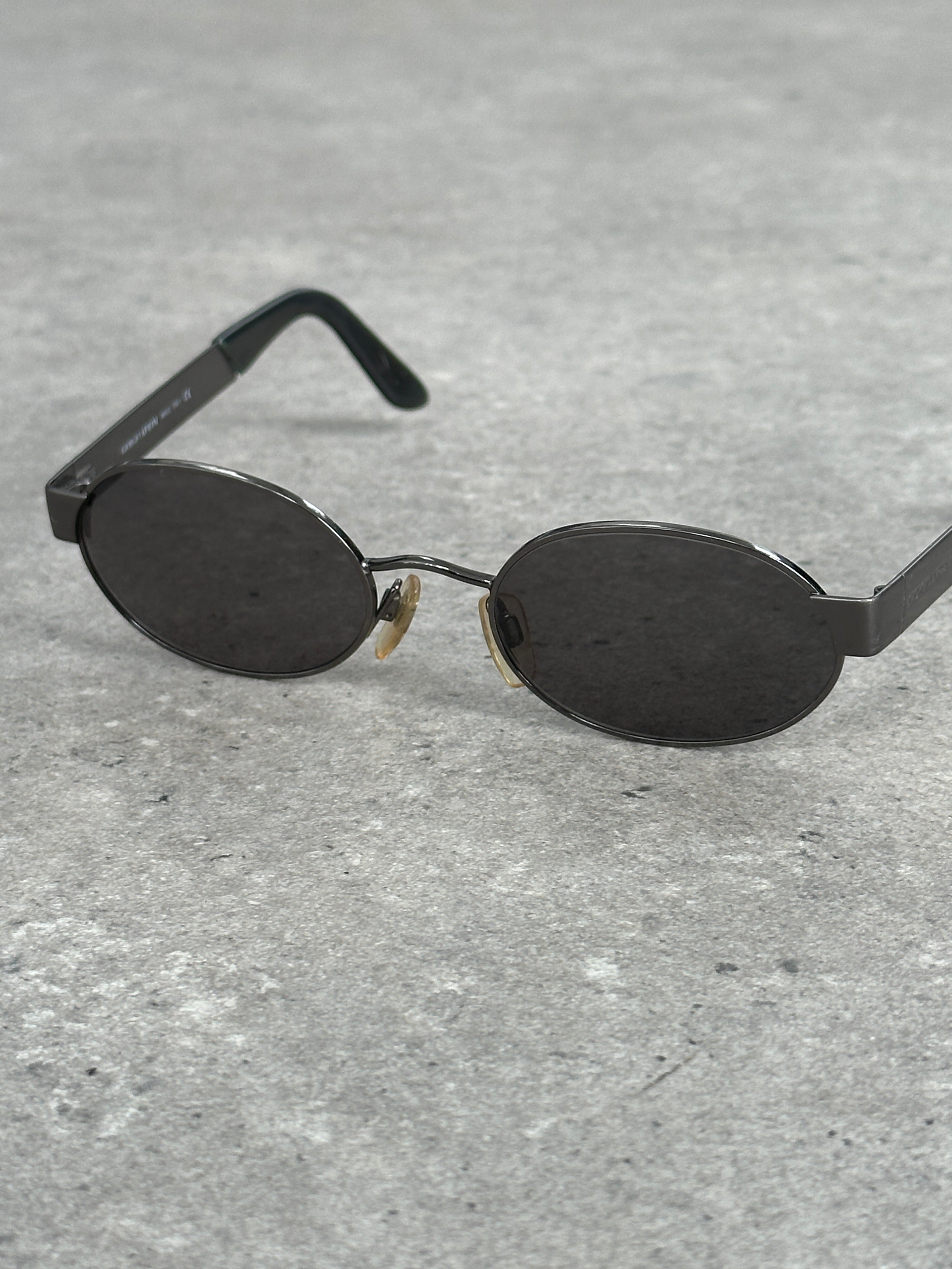 Giorgio Armani 1990s Oval Logo Sunglasses
