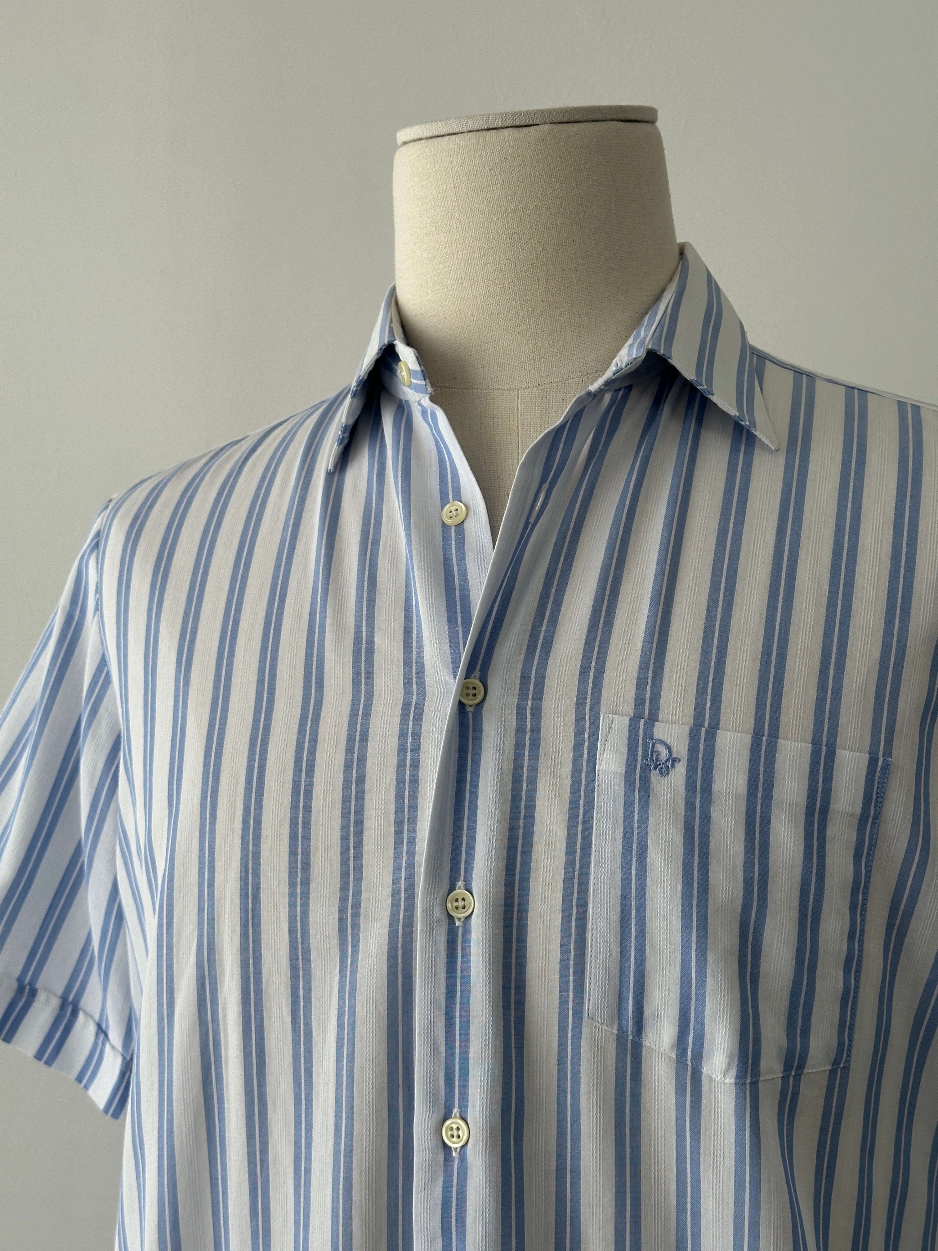 Christian Dior Monsieur 1990s Cotton Short Sleeve Shirt - S