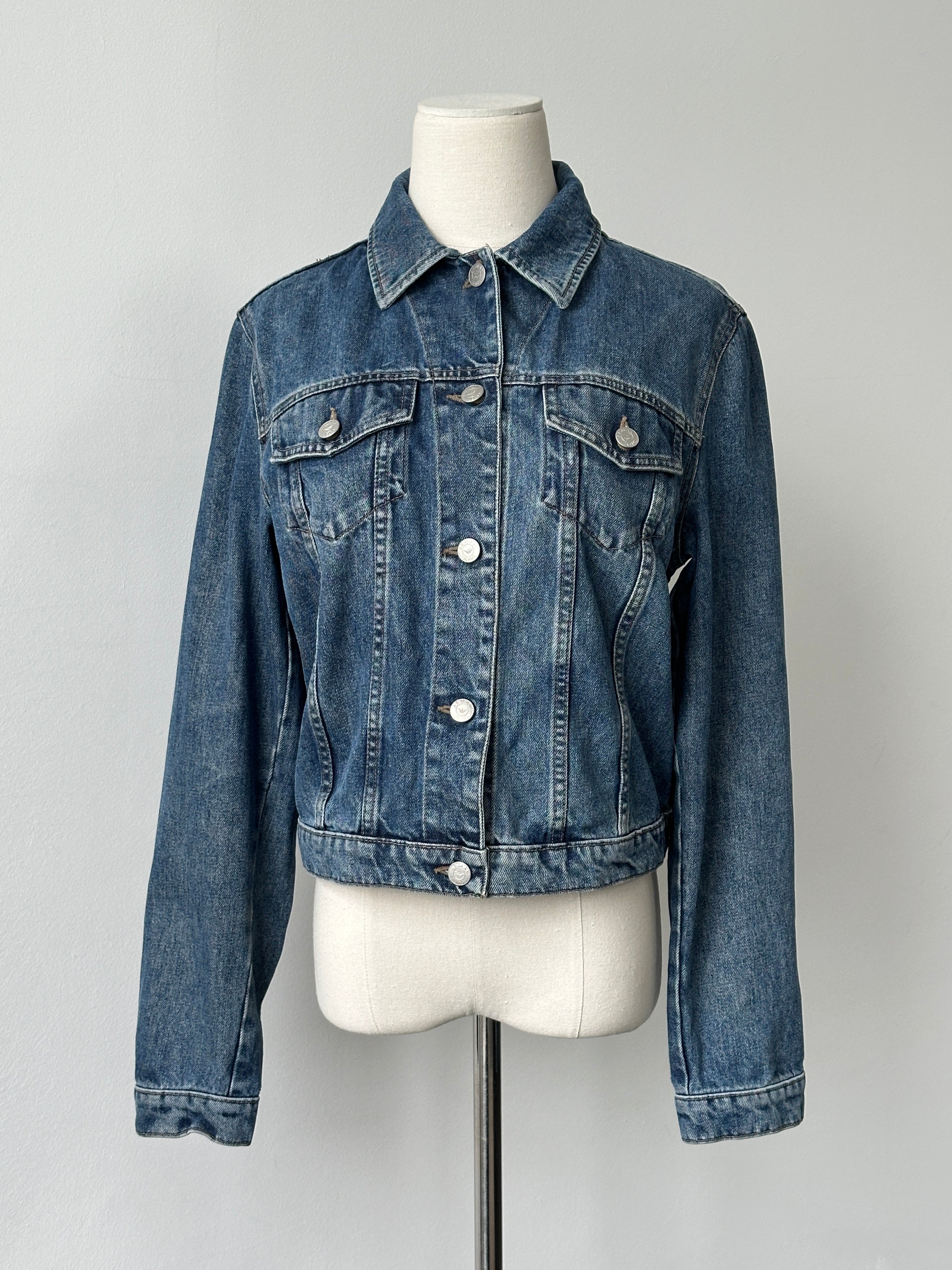 Armani Jeans 2000s Logo Denim Jacket - S