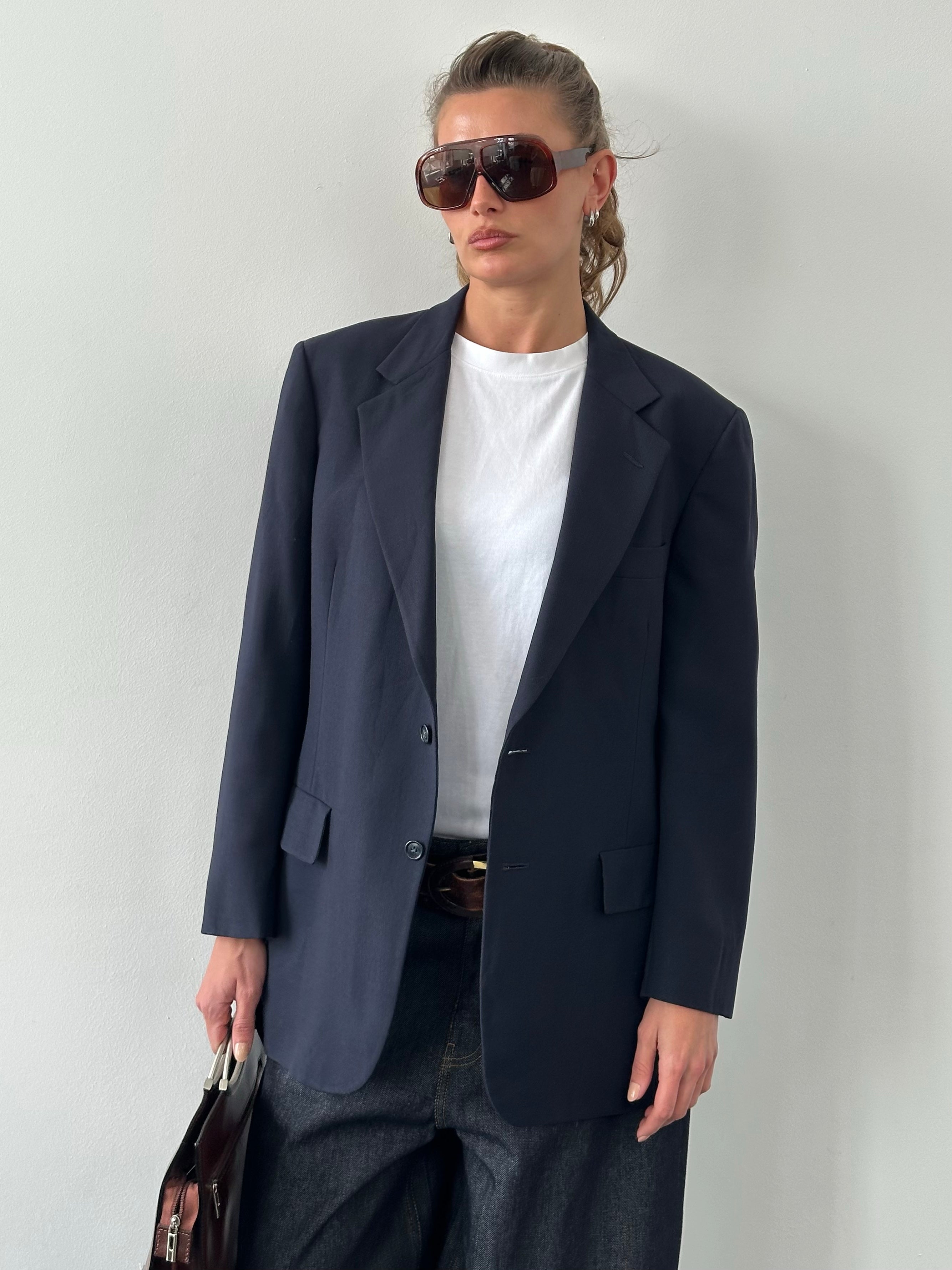 Christian Dior 1990s Single Breasted Blazer - L
