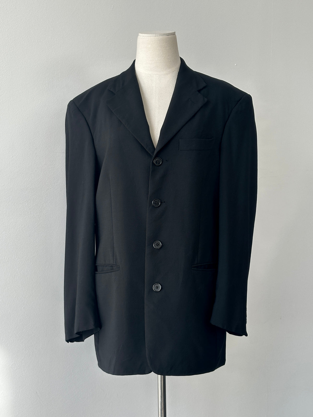 Givenchy 1990s Wool Single Breasted Blazer - M