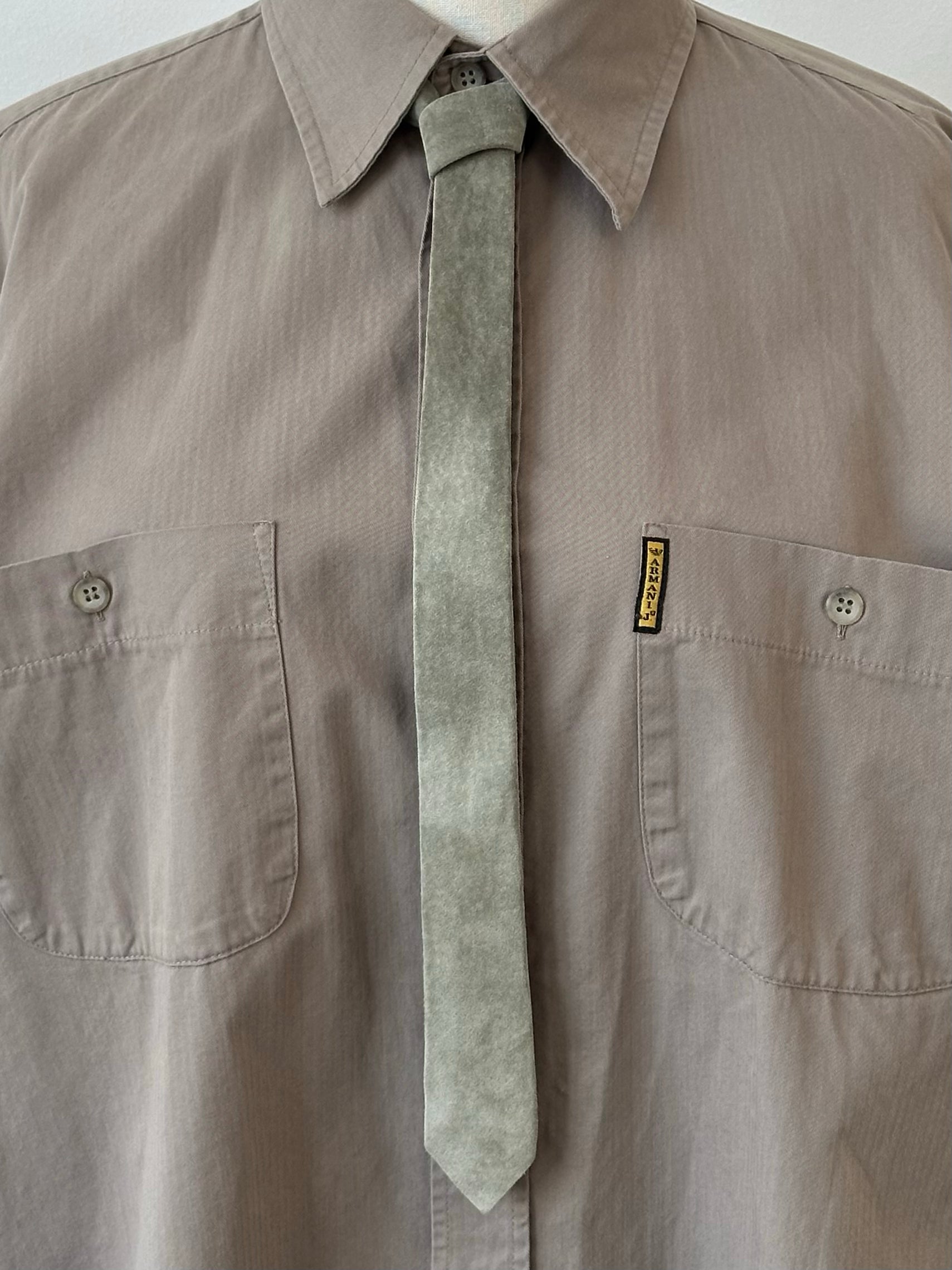 Vintage 1990s Suede Slim Tie