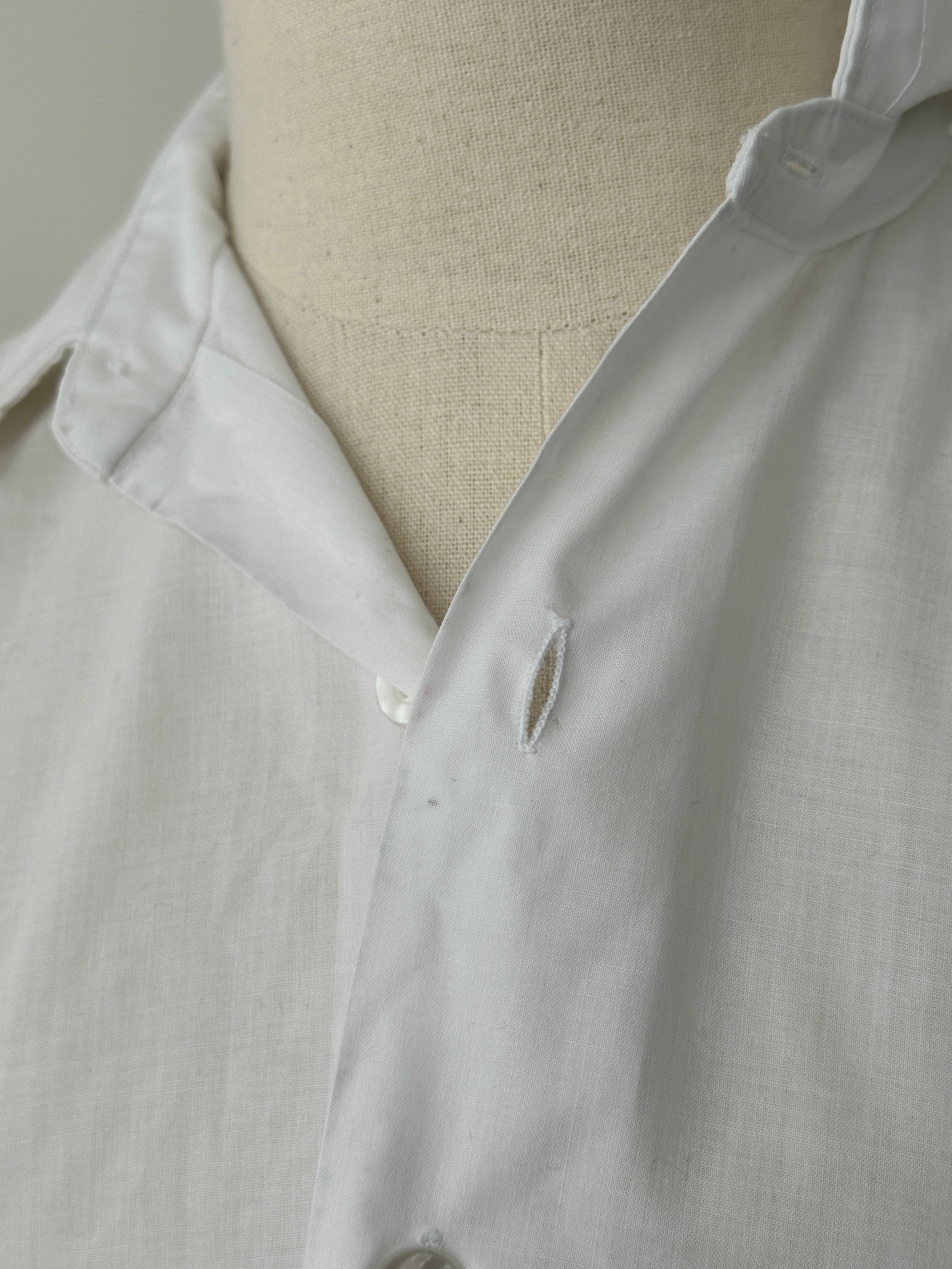 Vintage 1990s High Neck Short Sleeve Shirt - S