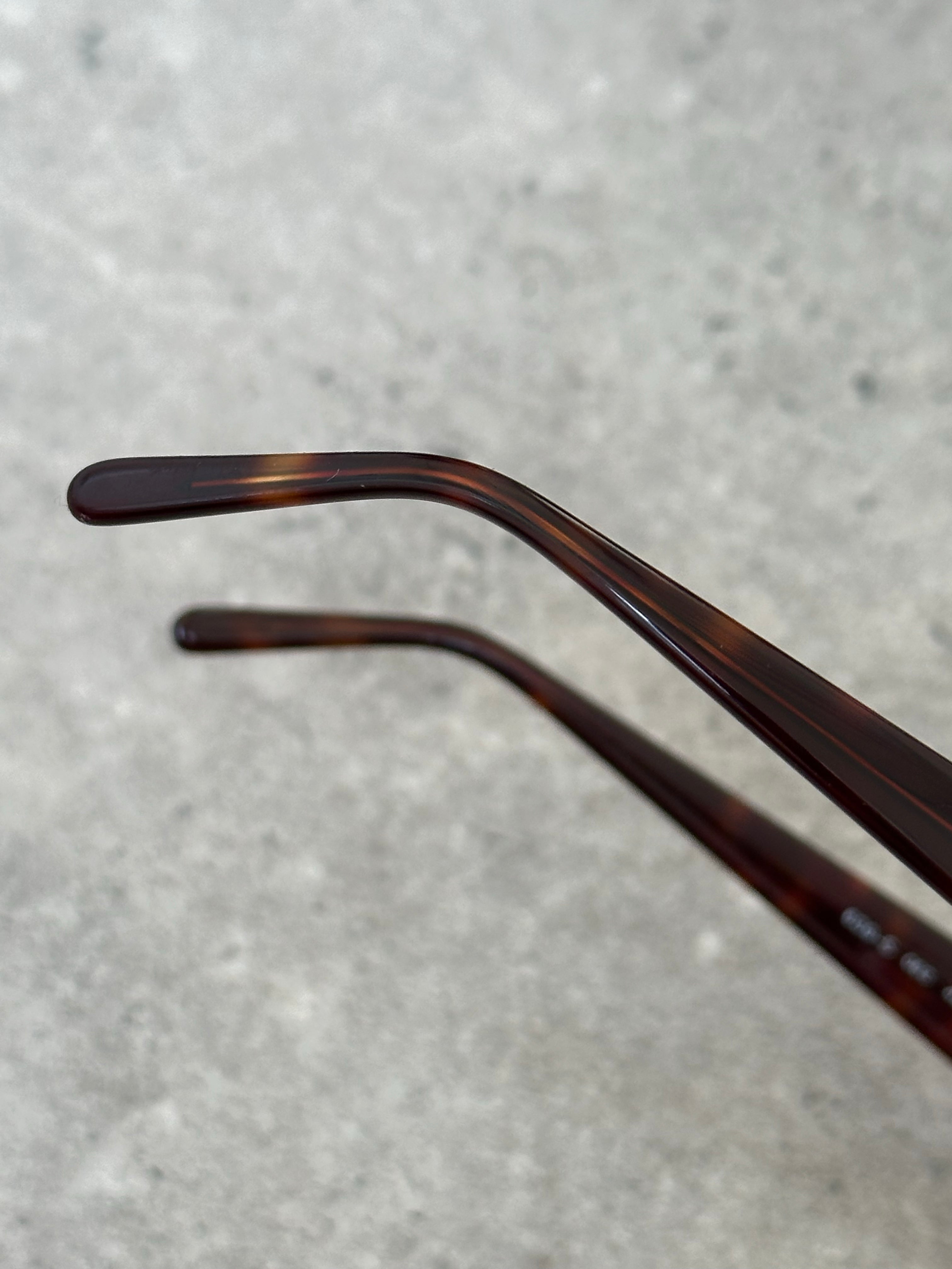 Emporio Armani 1990s Tortoiseshell Rectangle Mini Sunglasses