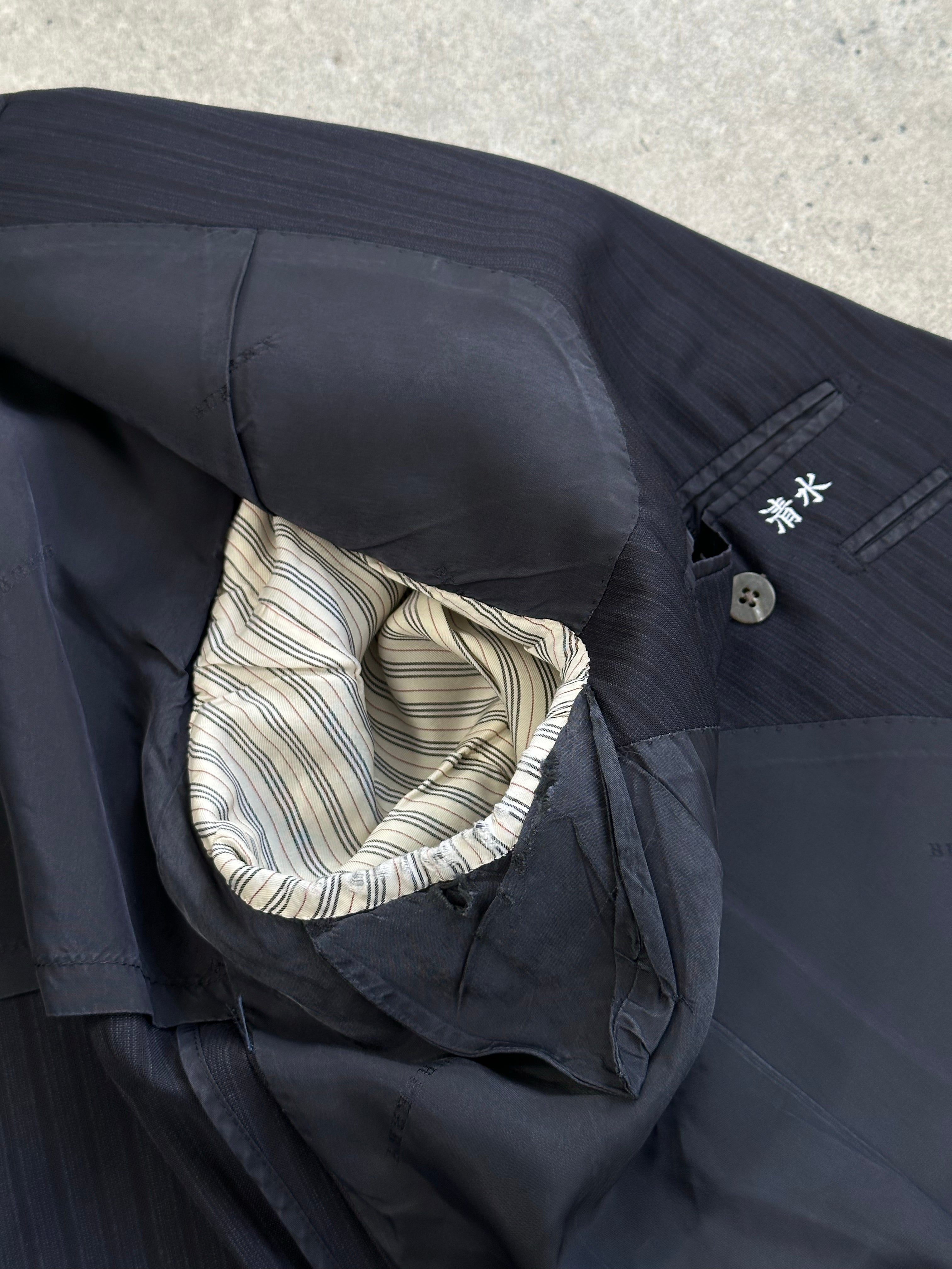 Burberry London 1990s Pure Wool Striped Suit - 42S/W34