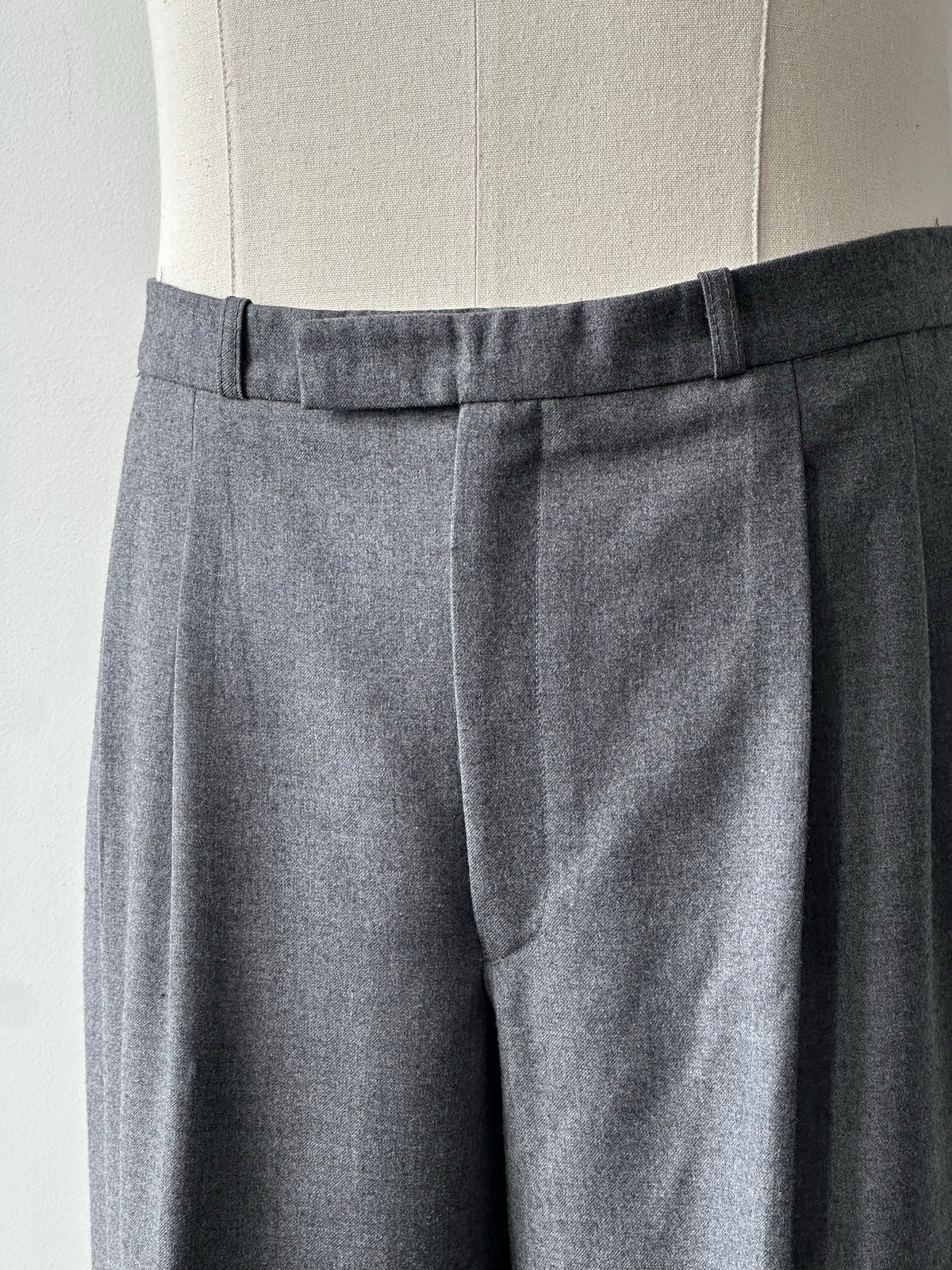 Christian Dior Monsieur 1990s Pure Brushed Wool Straight Leg Trouser - W36