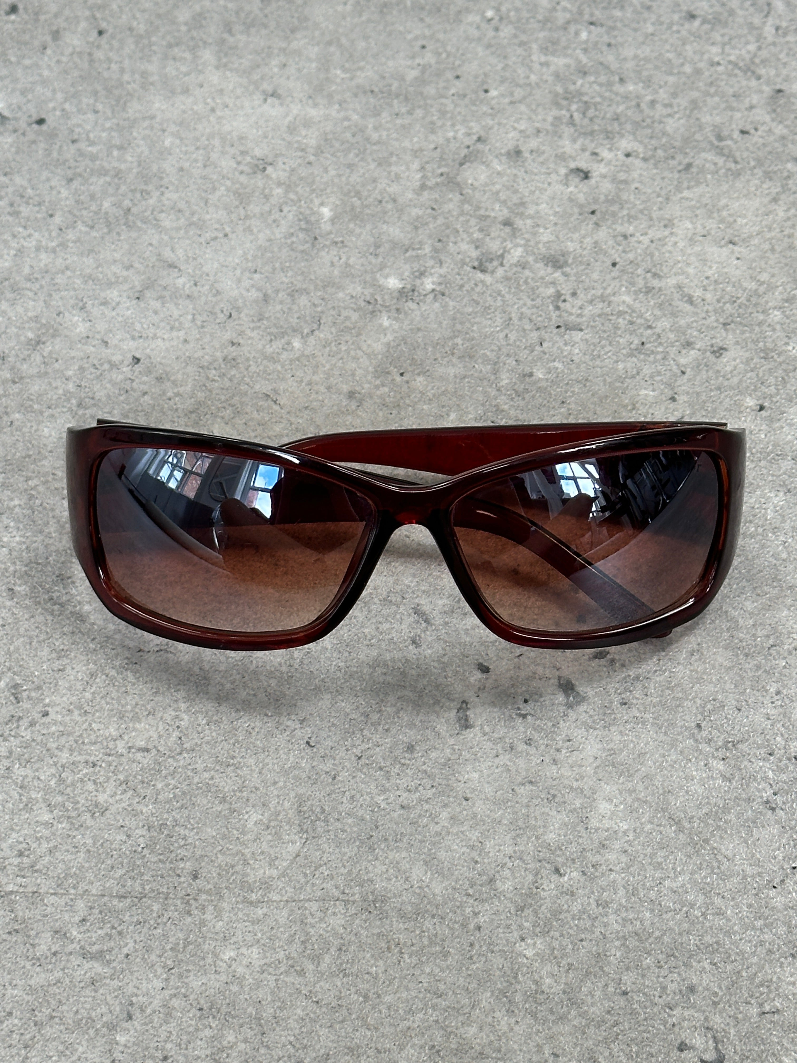 Christian Dior 1990s Star Square Logo Sunglasses