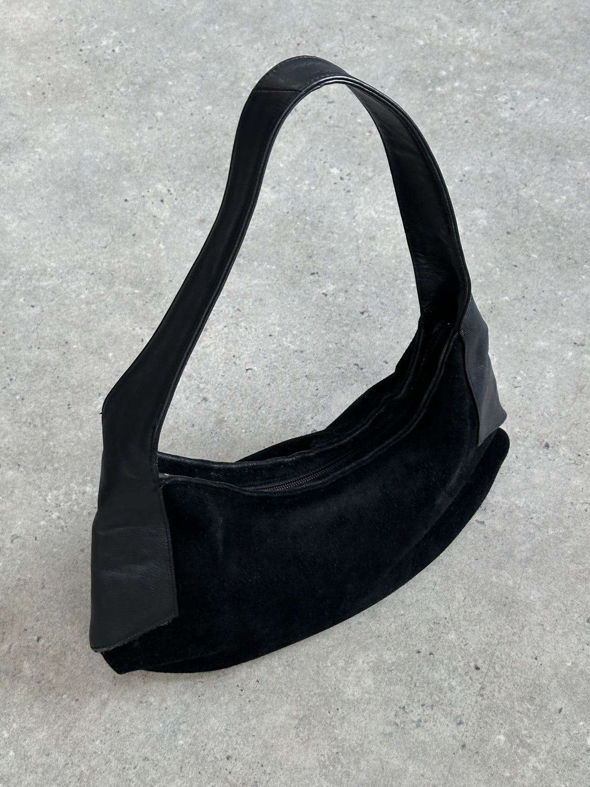 Armani Exchange 2000s Suede Leather Shoulder Bag