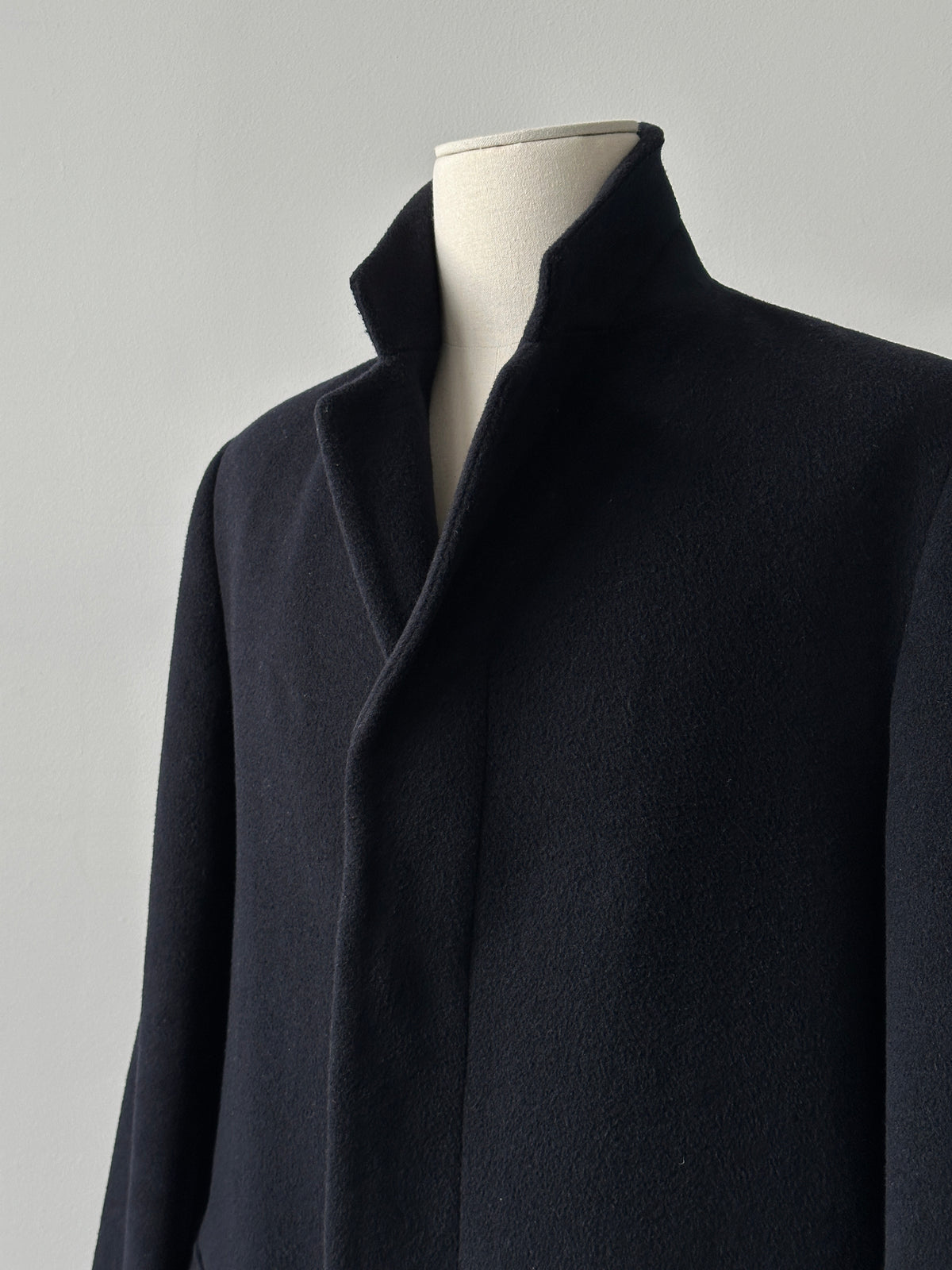 Vintage 1990s Wool Single Breasted Coat - L