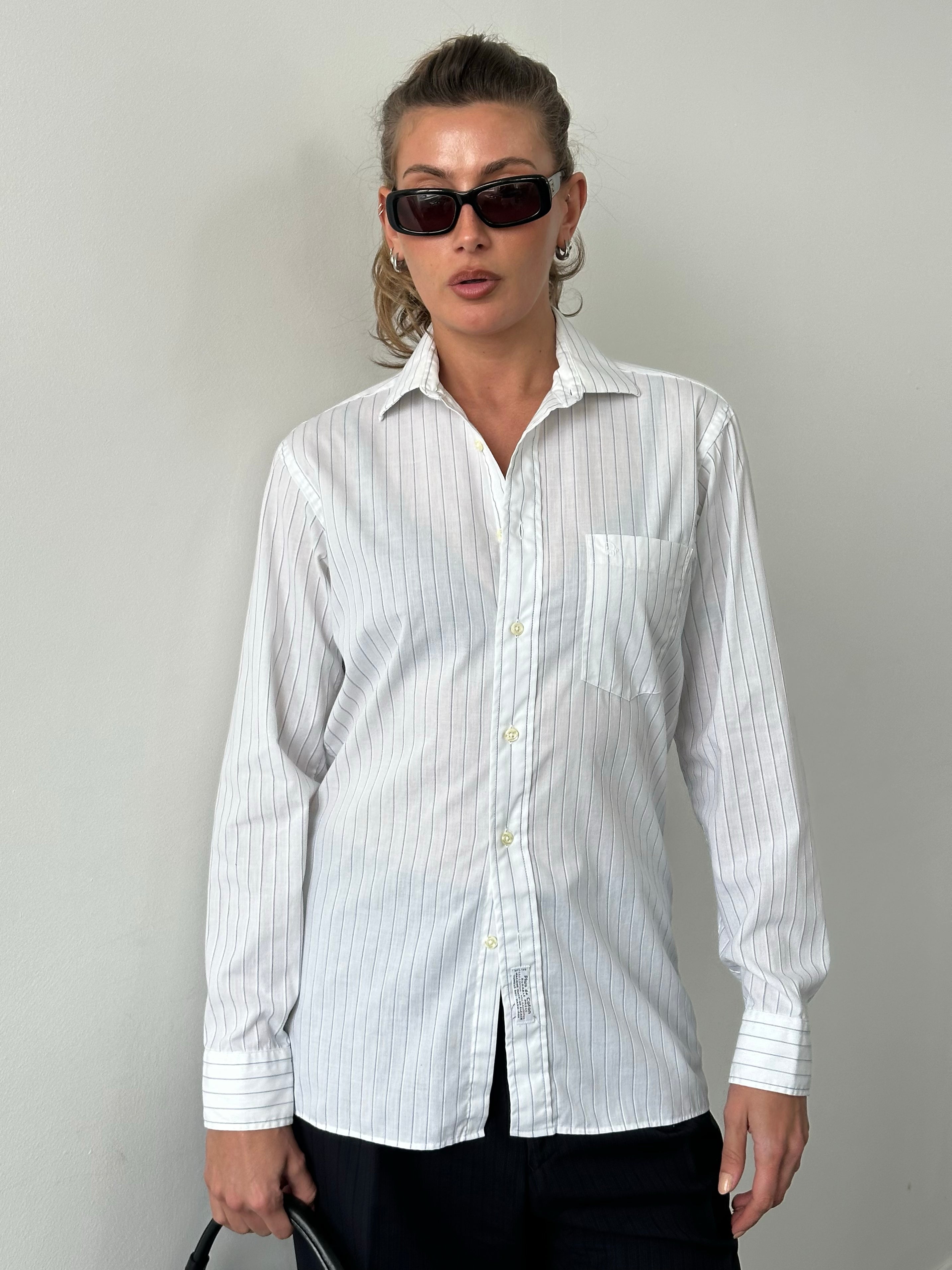 Christian Dior 1990s Cotton Striped Shirt - M