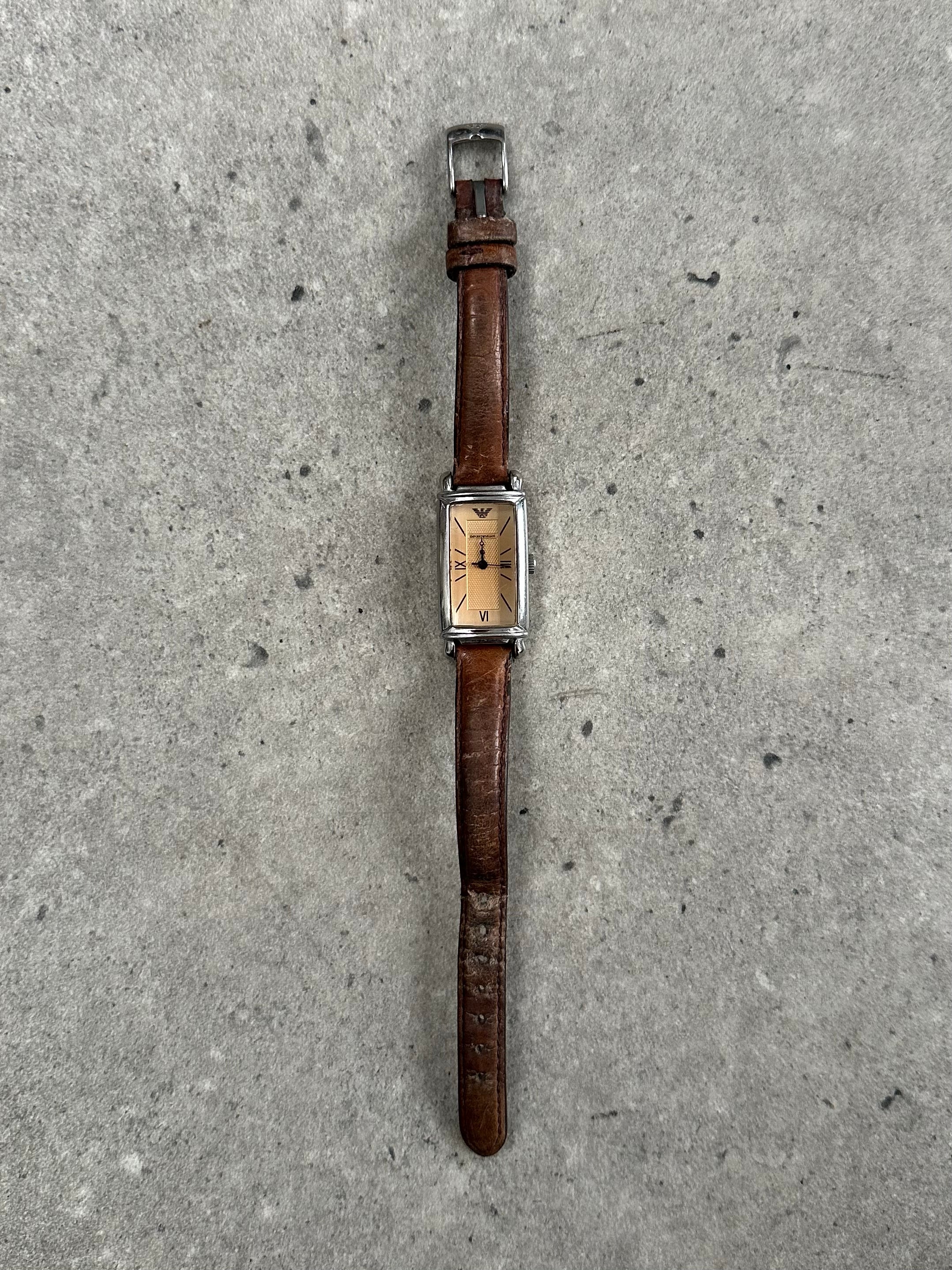 Emporio Armani 2000s Leather Watch