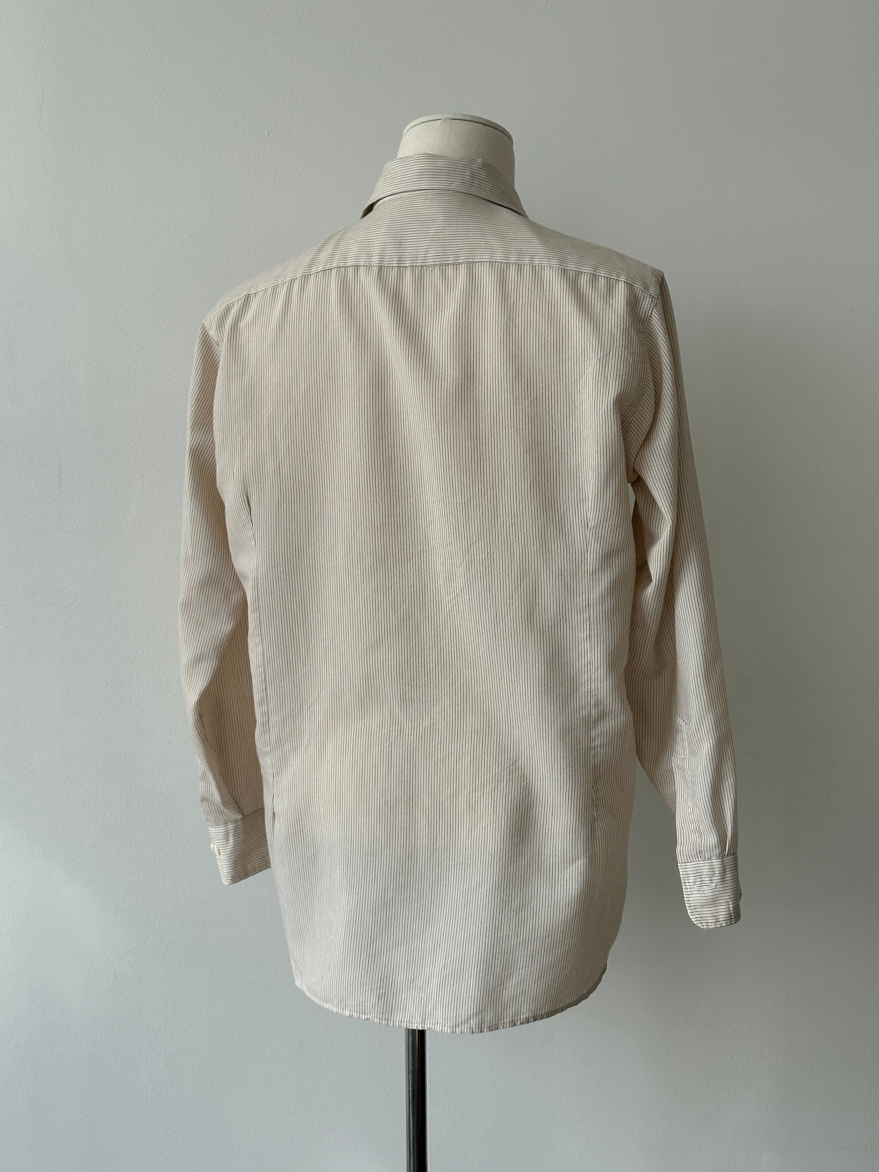 Christian Dior Chemises 1990s Logo Striped Shirt - M