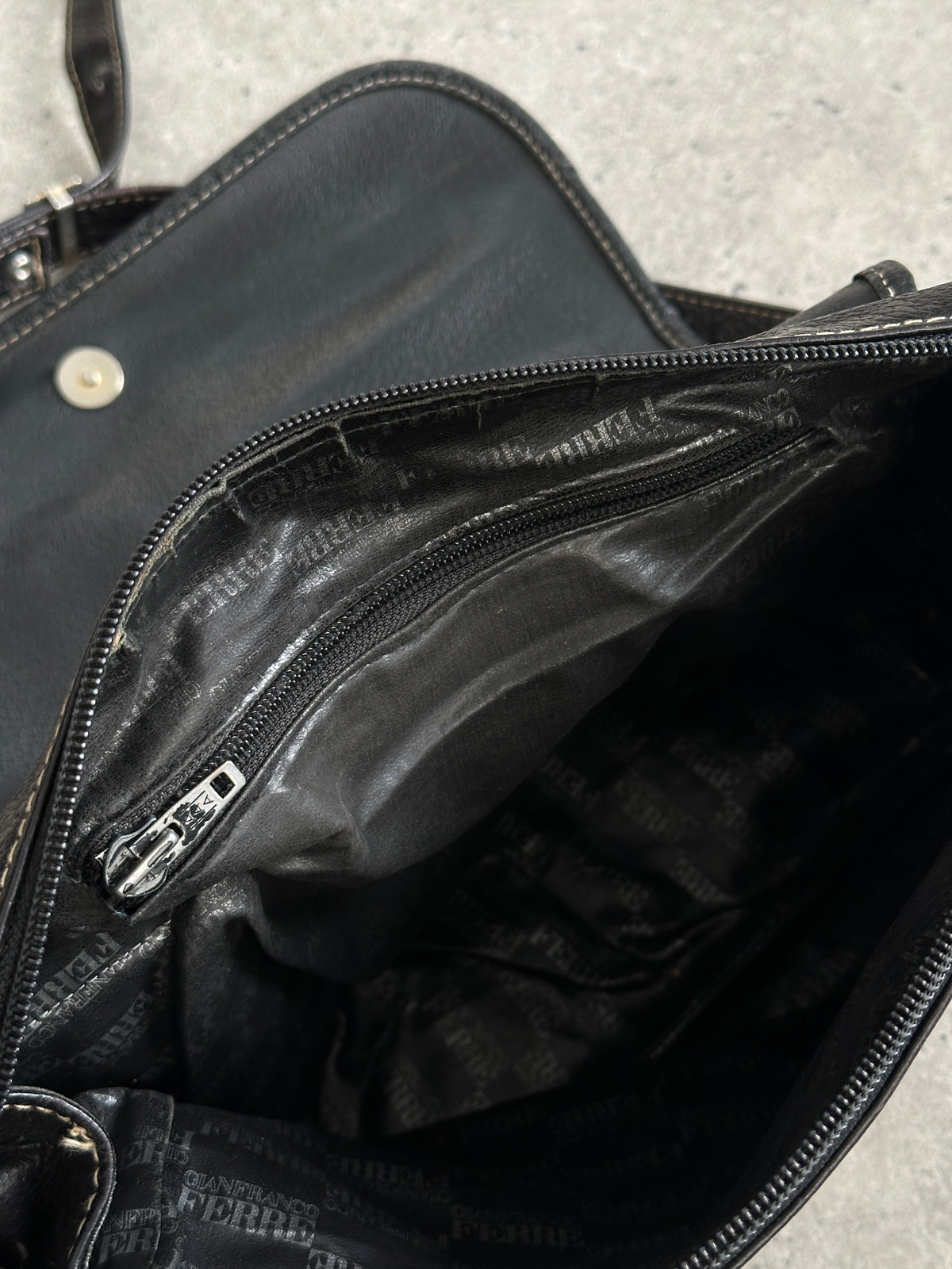 Gianfranco Ferre 1990s Leather Crossbody Bag