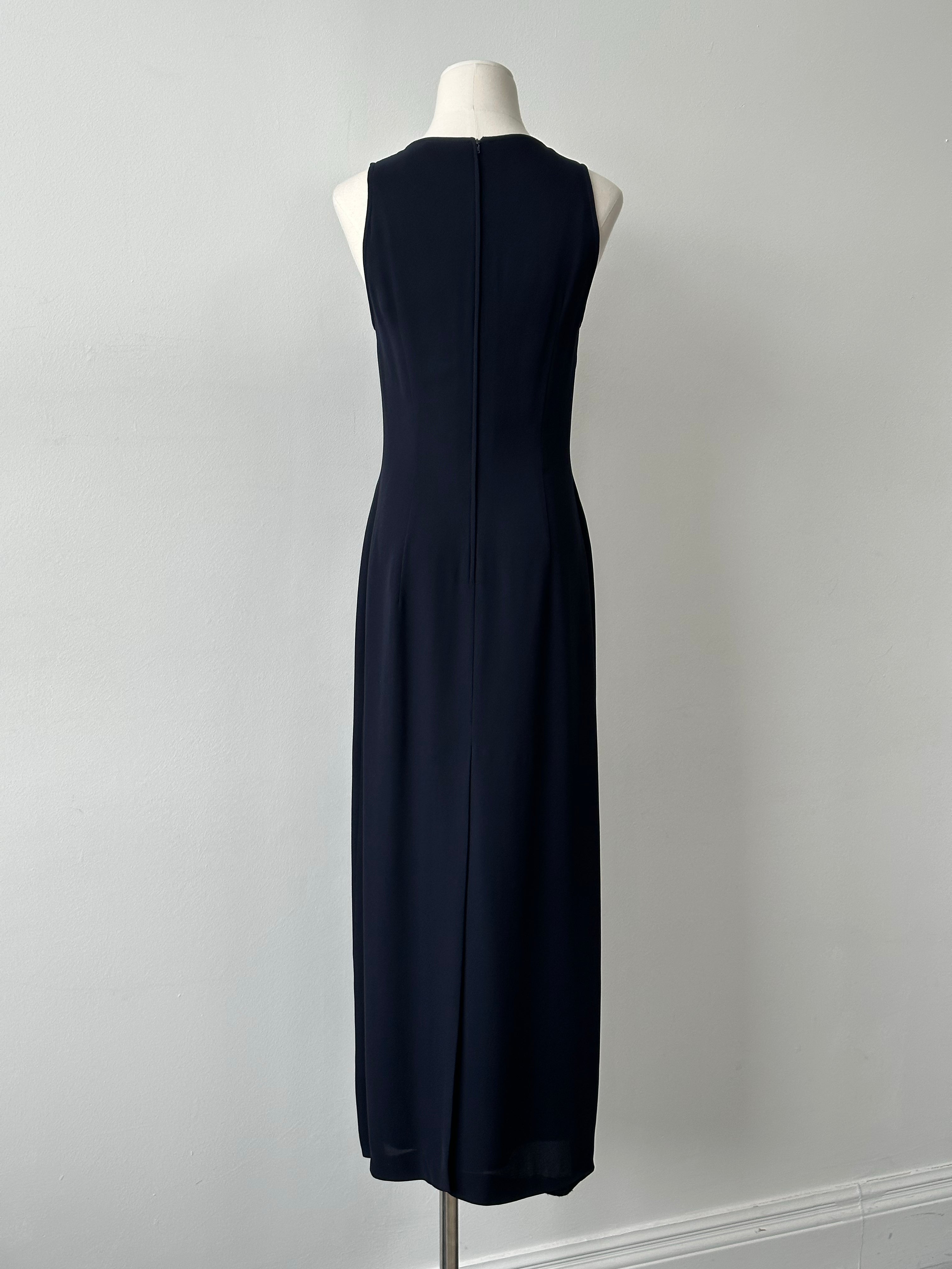 Mani 1990s Square Neck Floor Length Dress - M