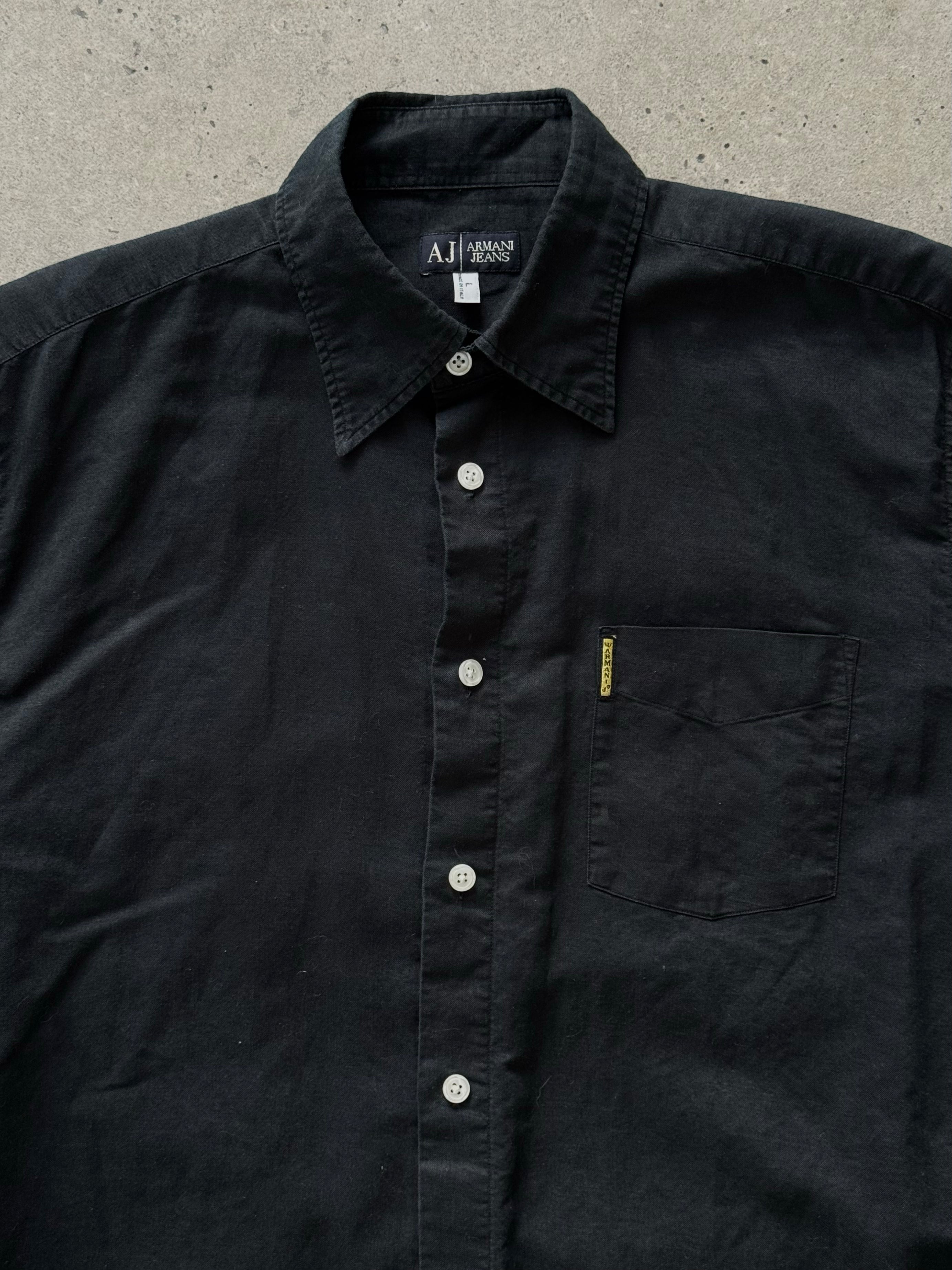 Armani Jeans 1990s Pure Cotton Short Sleeve Shirt - M