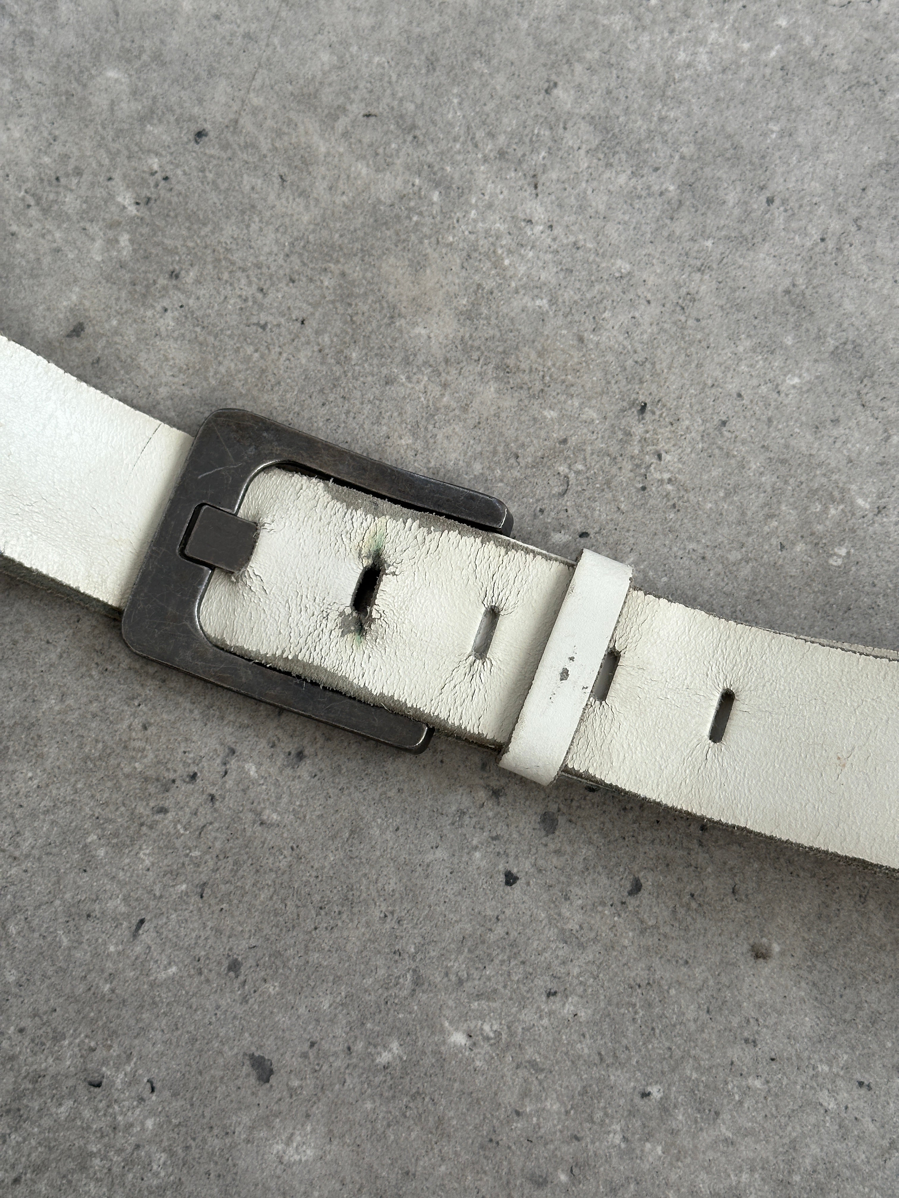 Vintage 1990s Leather Chunky Belt - W34-38