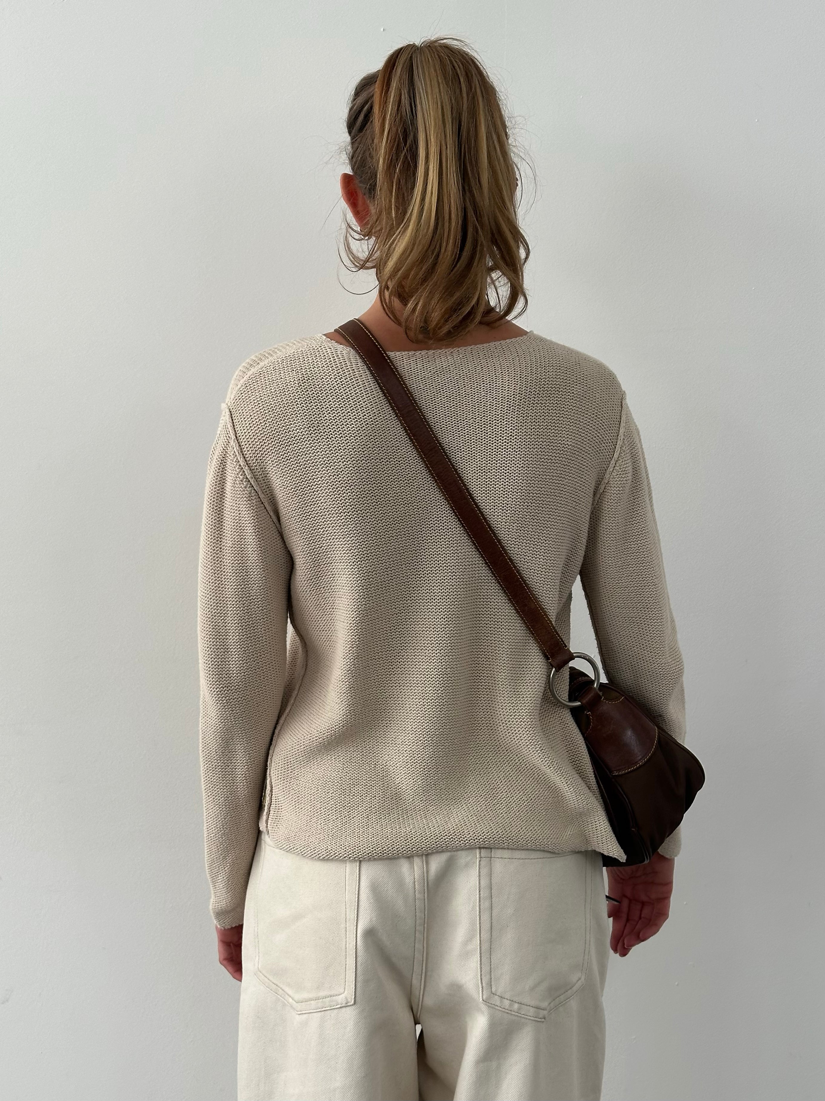 Armani Jeans 1990s Pure Cotton Knit Jumper - M