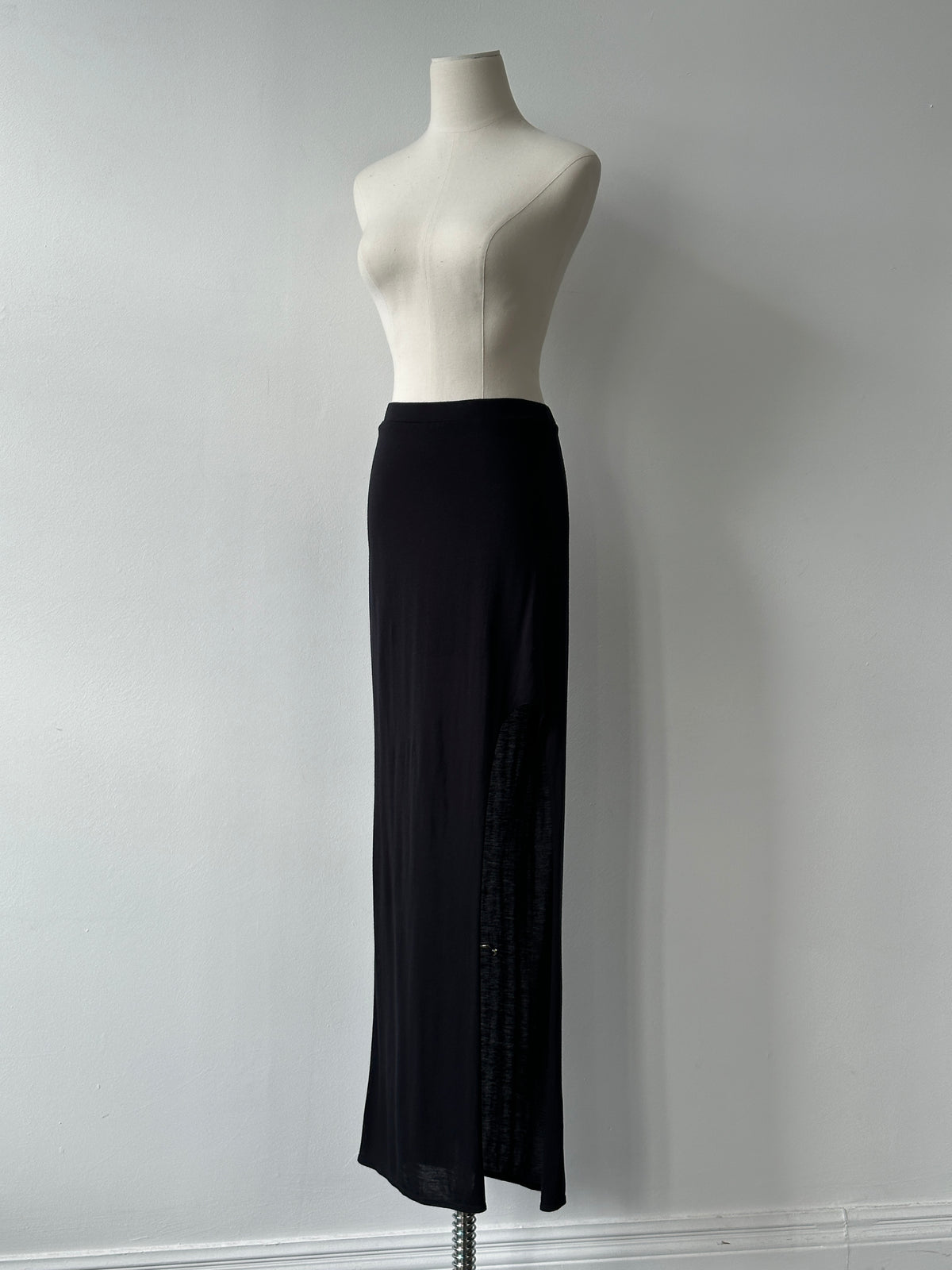 Helmut Lang 2000s Side Split Maxi Skirt -