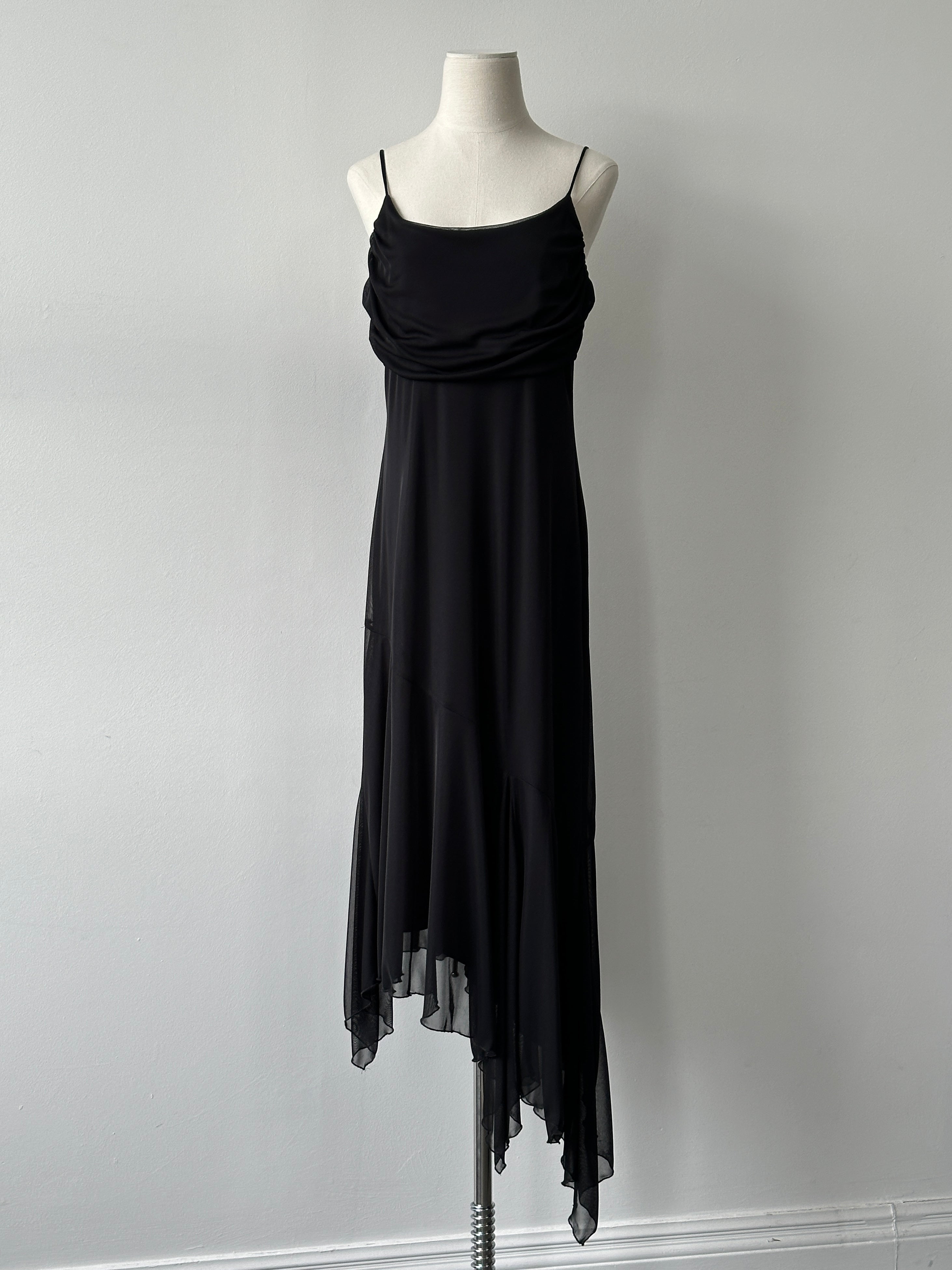 Vintage 1990s Asymmetric Maxi Dress - M-L