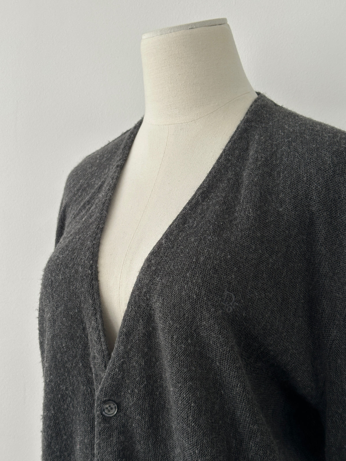 Christian Dior 1990s Knit Logo Cardigan - M