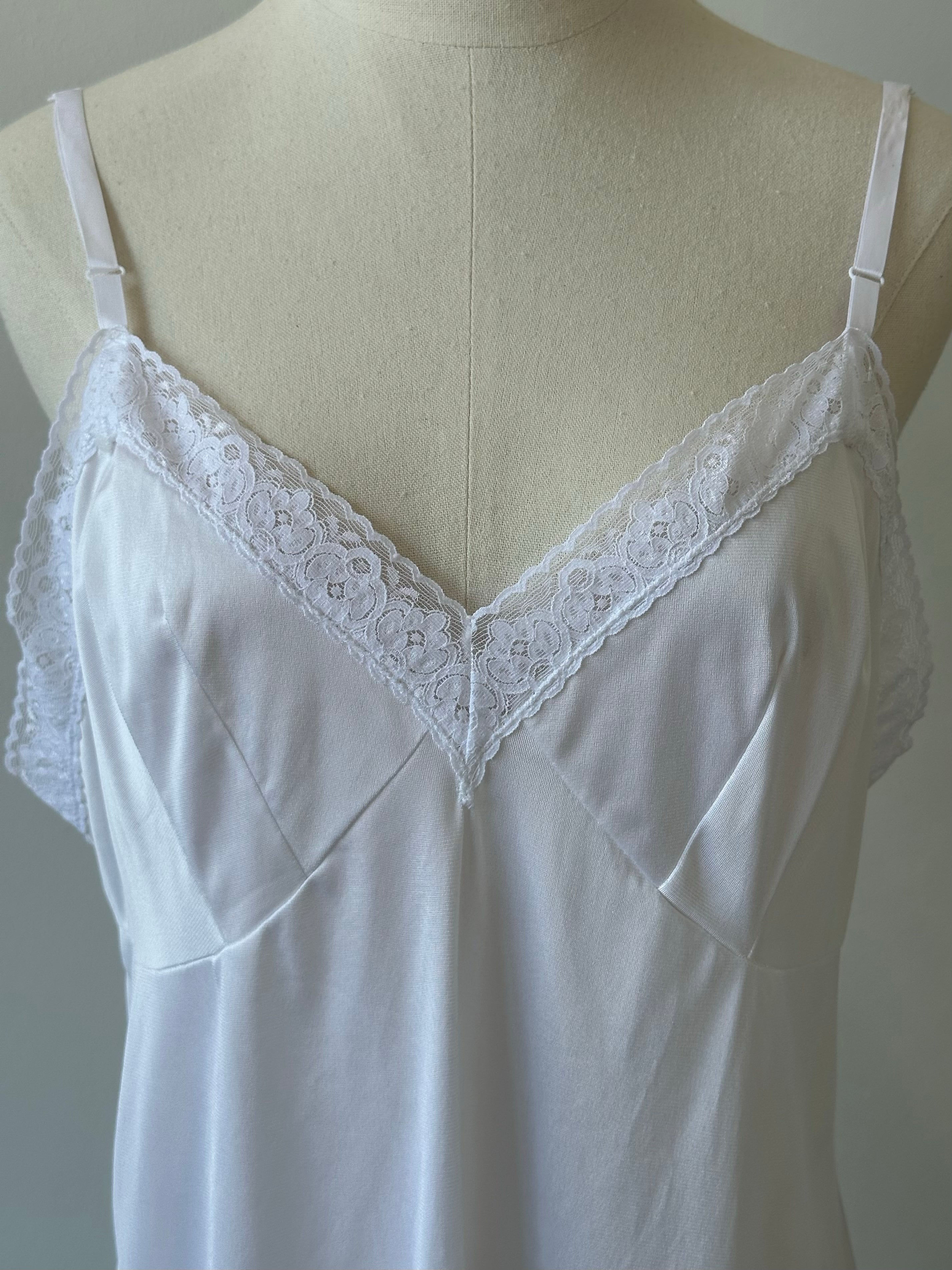 Vintage 1990s Sheer Lace Midi Dress - L