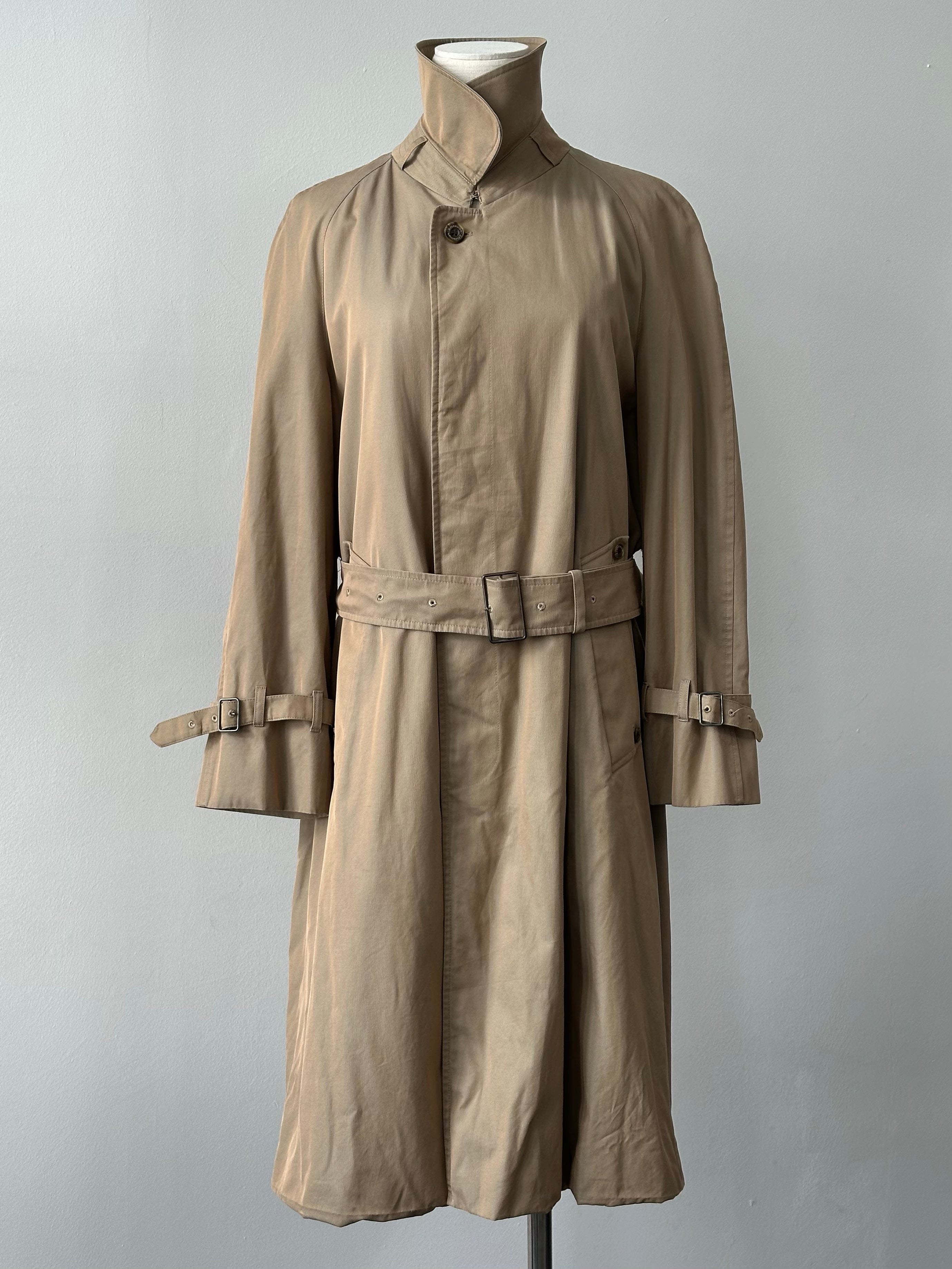Aquascutum 1990s Pure Cotton Belted Trench - S