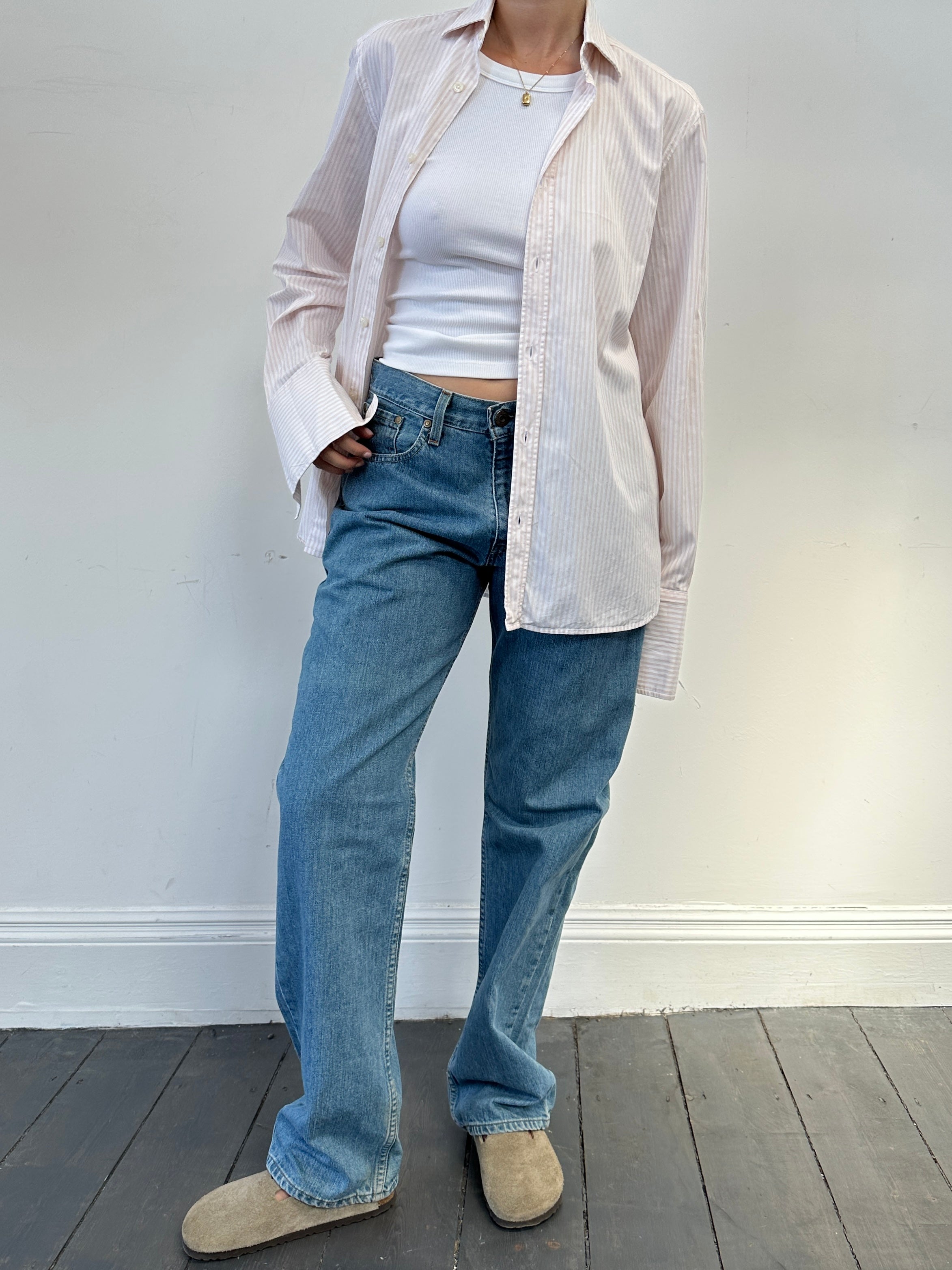 Burberry London Stripe Pure Cotton Dress Shirt - S - SYLK