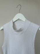 St Michael Ribbed Cotton Sleeveless Vest - M - SYLK