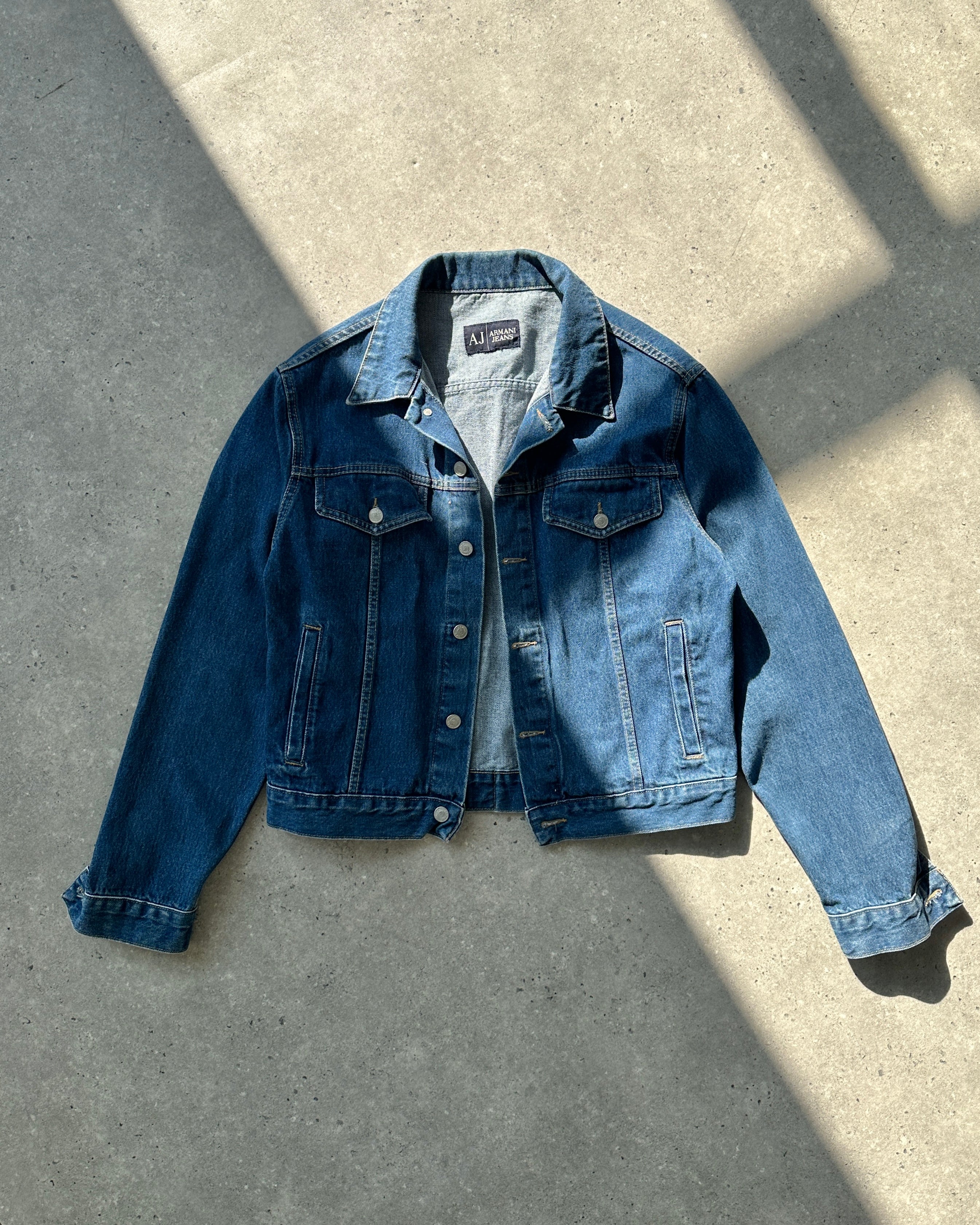 Armani Jeans Mid Wash Denim Jacket - M - SYLK