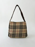 Burberry Nova Check Wool Shoulder Bag - SYLK