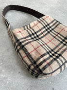 Burberry Nova Check Wool Shoulder Bag - SYLK