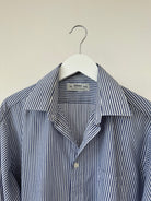 St Michael Pinstripe Cotton Shirt - M - SYLK
