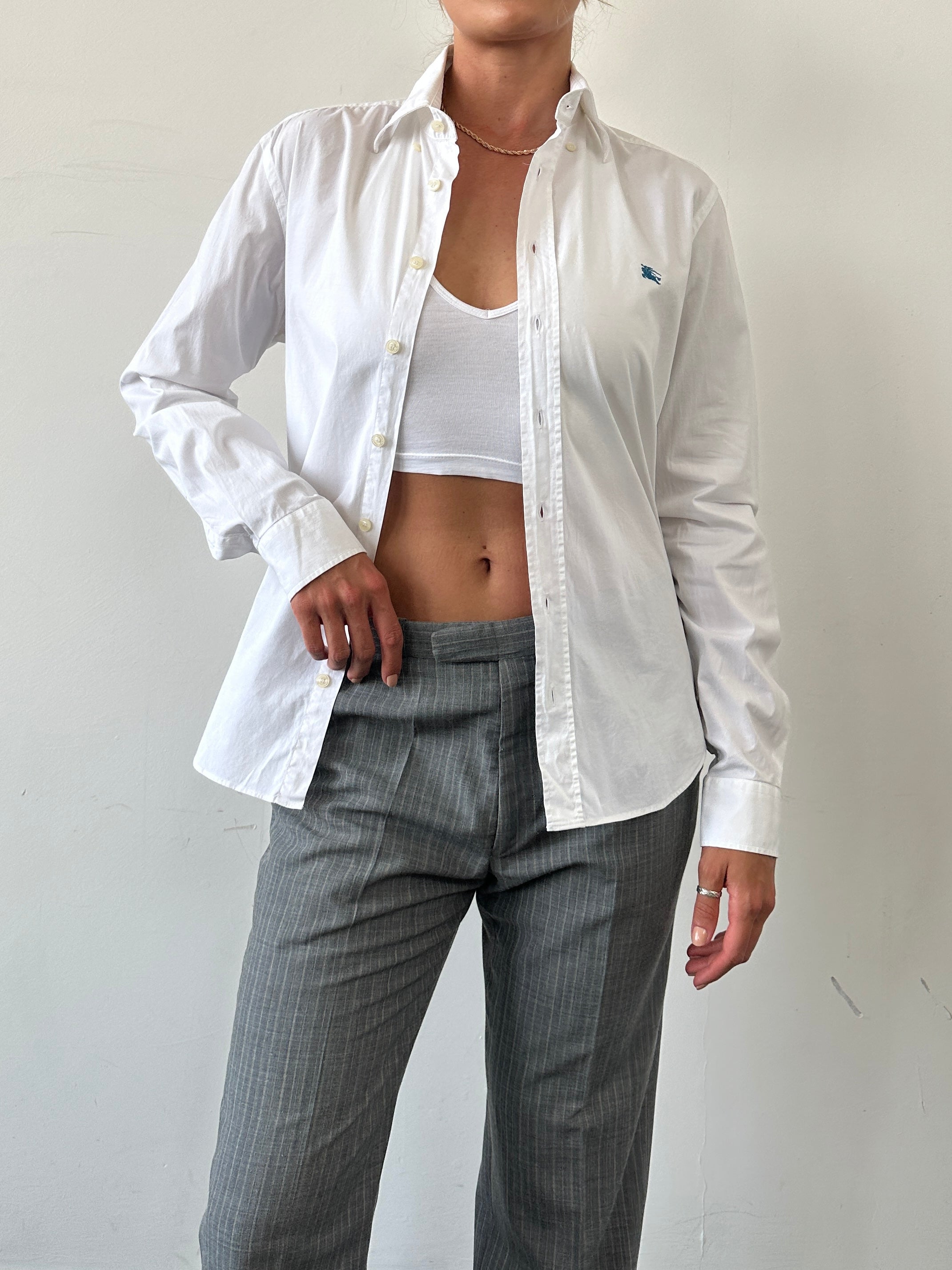 Burberry Brit Cotton Logo Shirt - XS - SYLK