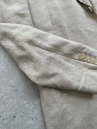 Hugo Boss Boxy Pure Linen Single Breasted Blazer - XL - SYLK