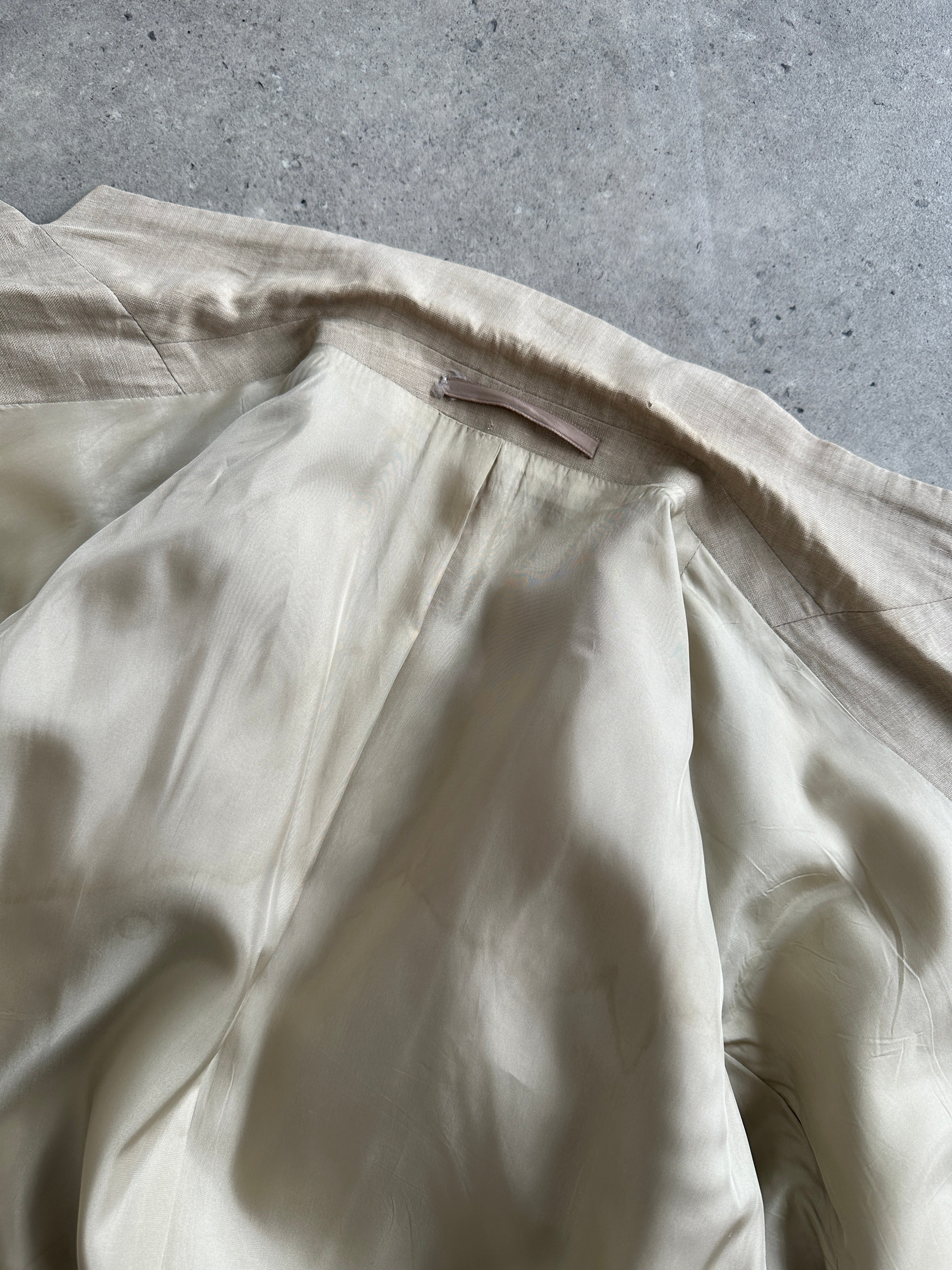 Hugo Boss Boxy Pure Linen Single Breasted Blazer - XL - SYLK