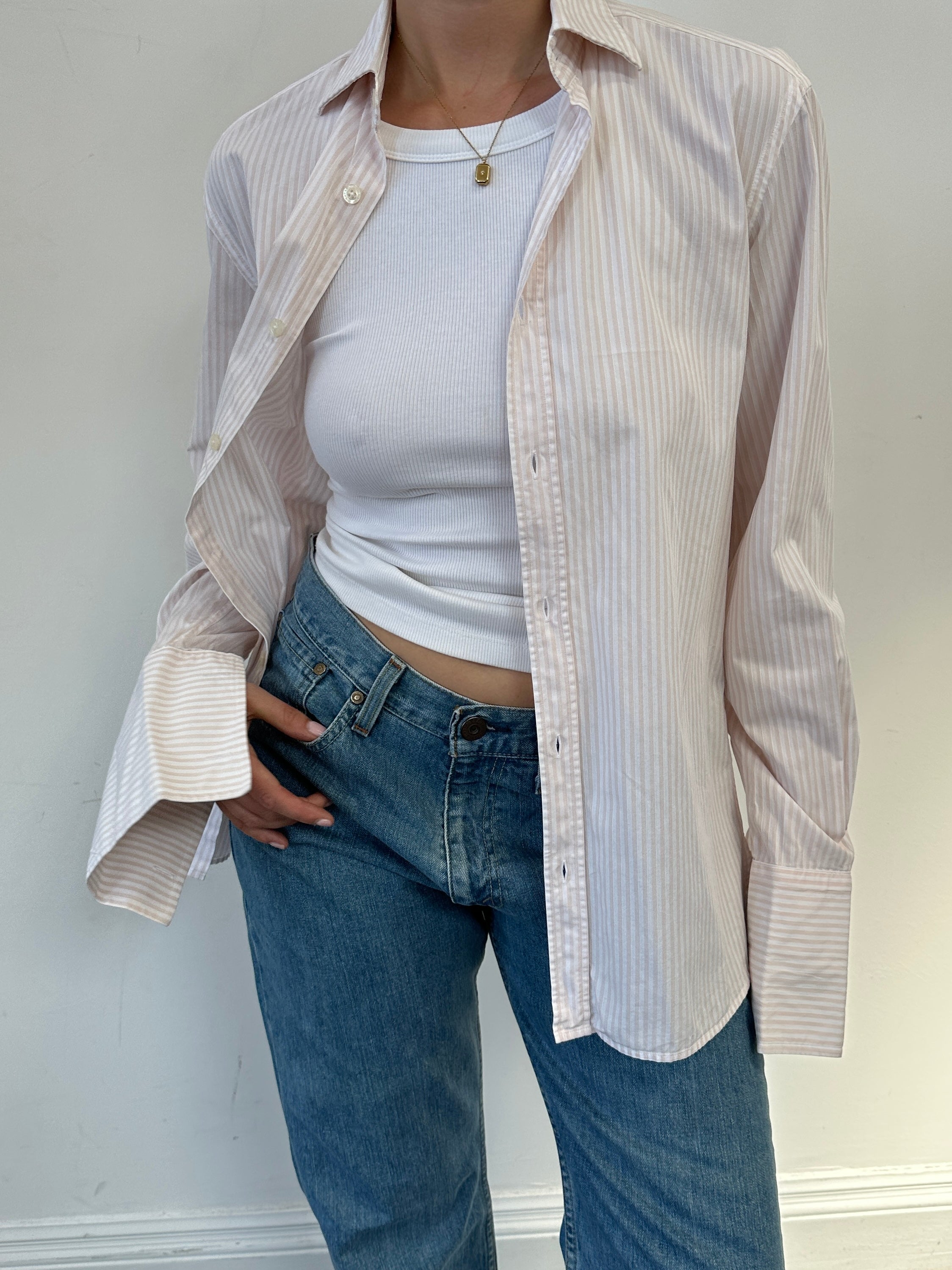 Burberry London Stripe Pure Cotton Dress Shirt - S - SYLK