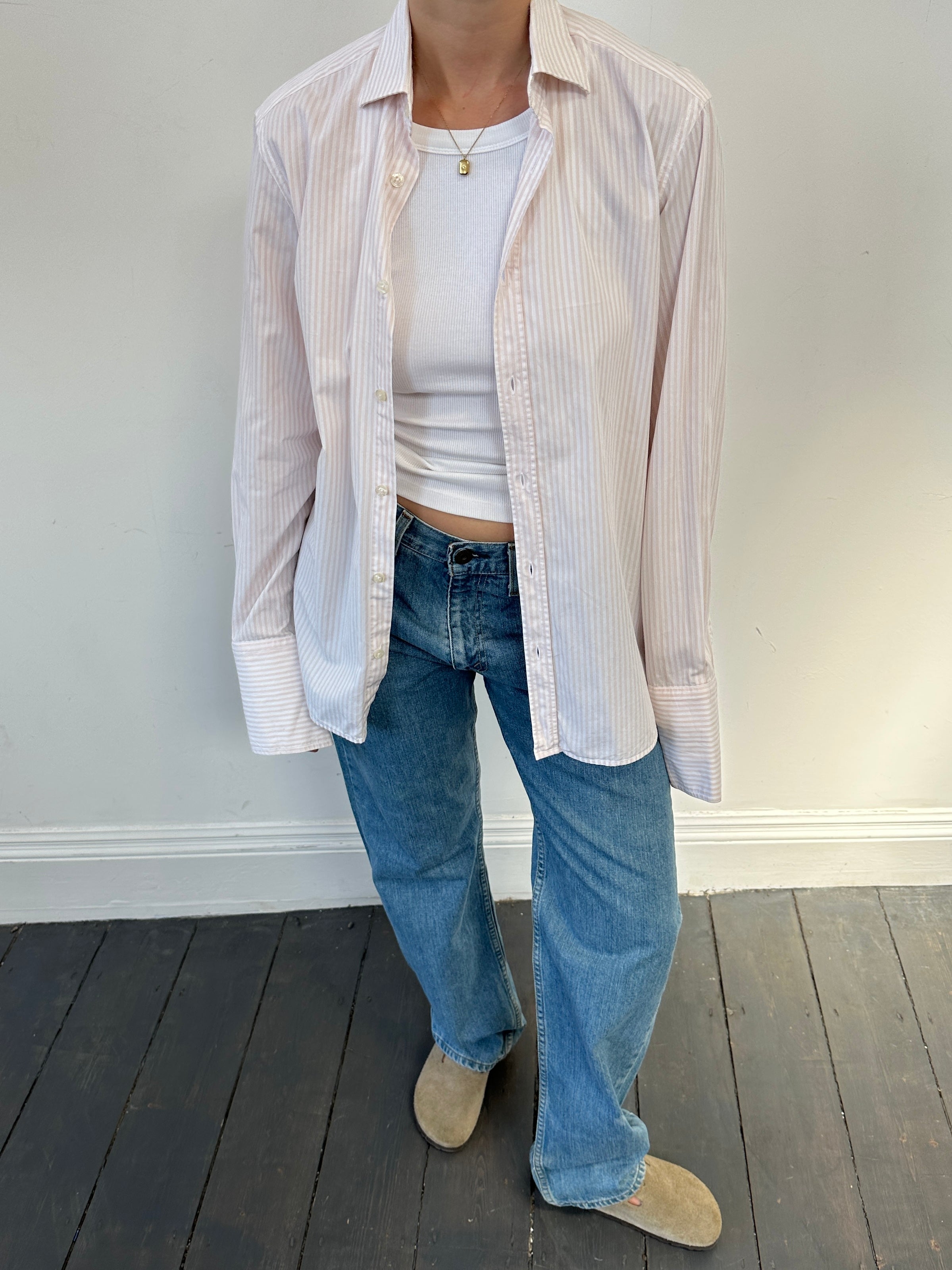 Burberry London Stripe Pure Cotton Dress Shirt - S - SYLK