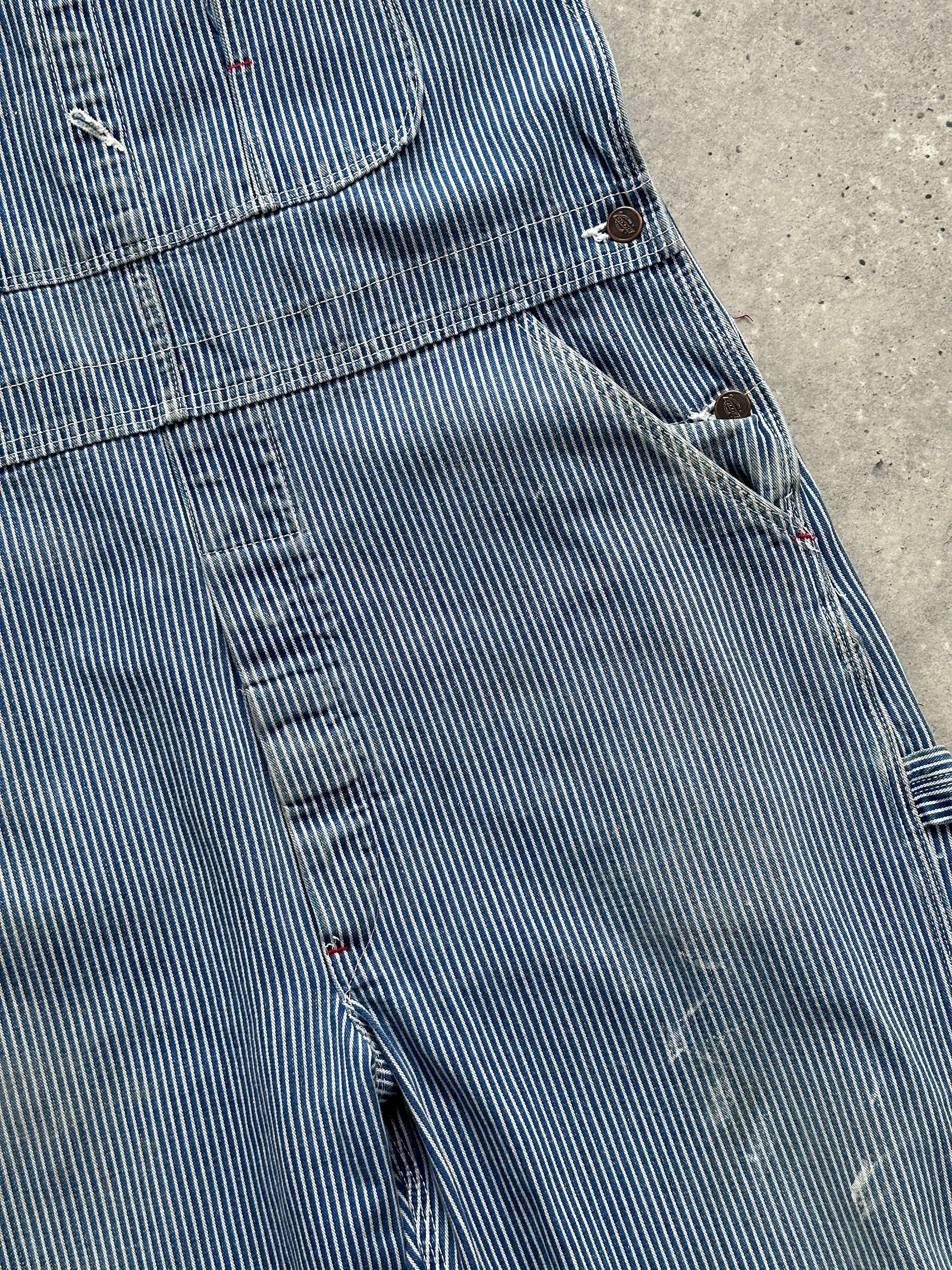 Dickies Pinstripe Pure Cotton Dungarees - M/L - SYLK