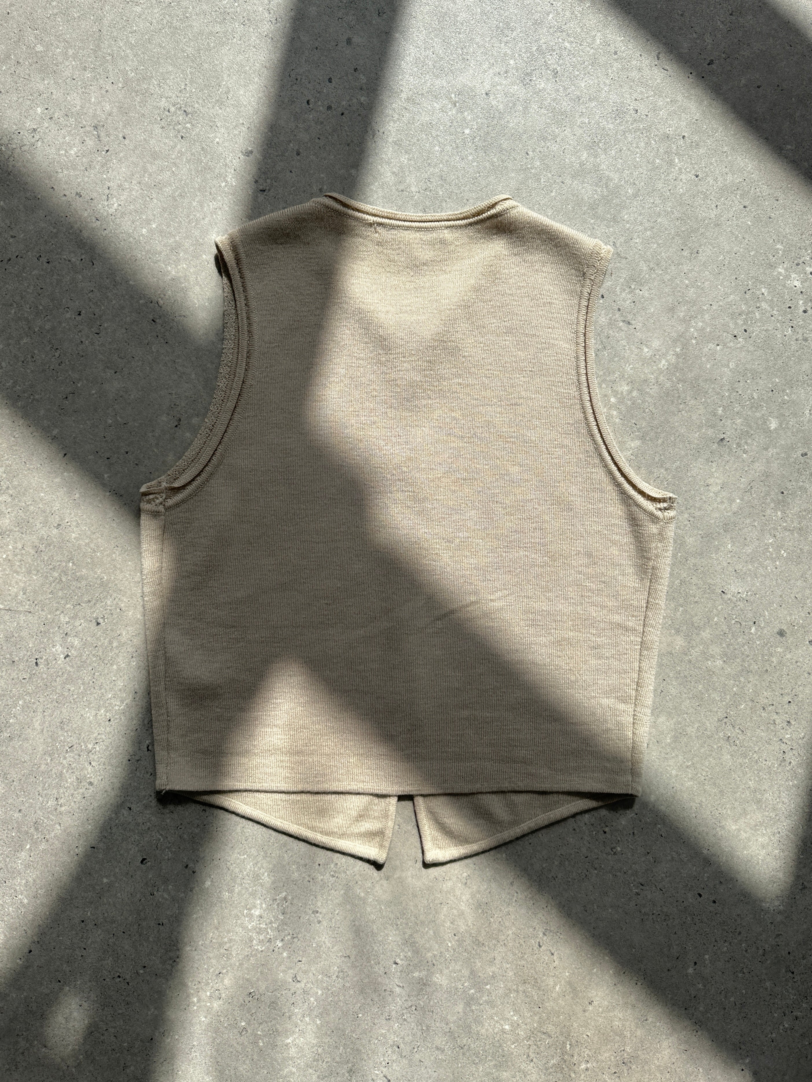 Emporio Armani Pure Wool Knit Waistcoat - S/M - SYLK