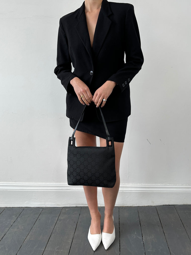 Gianfranco Ferre Two Piece Wool Blazer Skirt Suit Set - S - SYLK