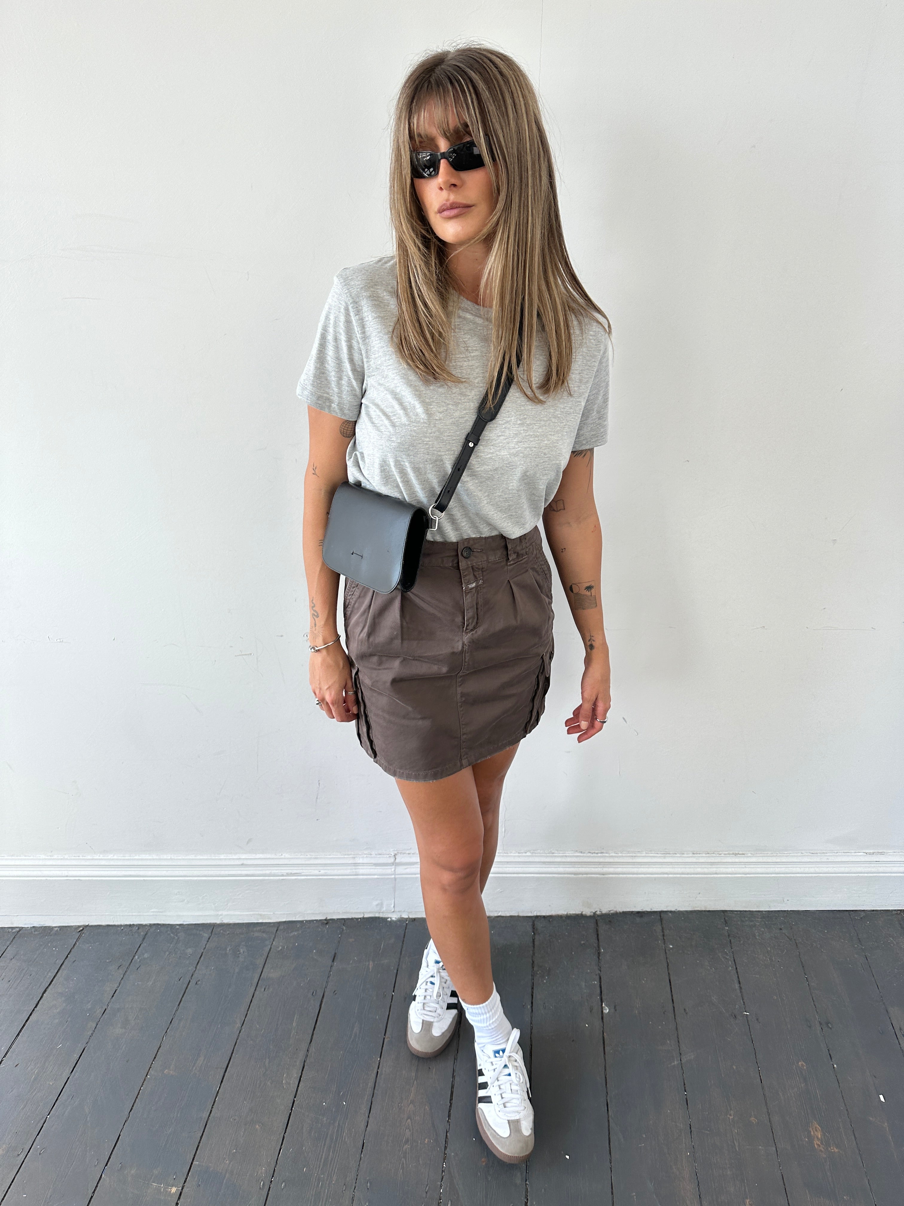 Closed Cargo Pure Cotton Mini Skirt - W30 - SYLK