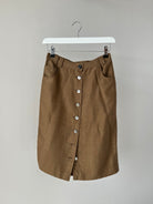 Jaeger Pure Silk Button Down Midi Skirt - W24 - SYLK