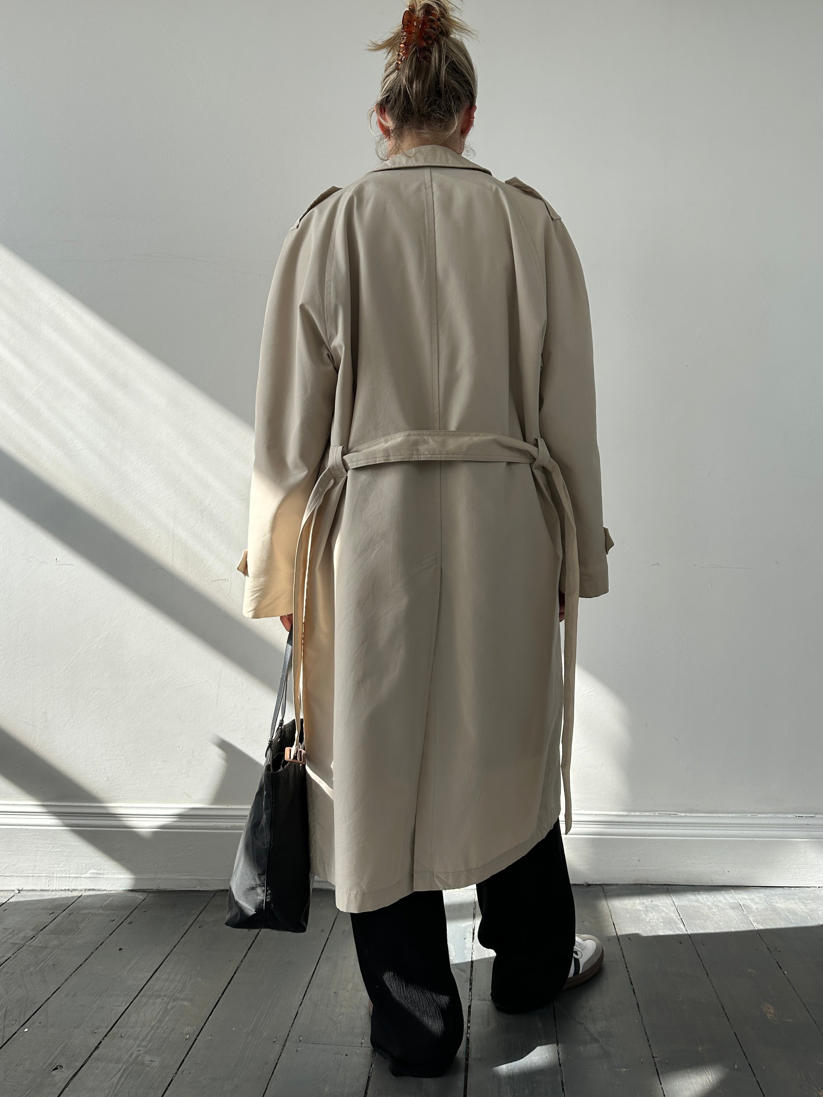 Christian Dior Monsieur Vintage Men's Trench Coat Raincoat SZ 42R
