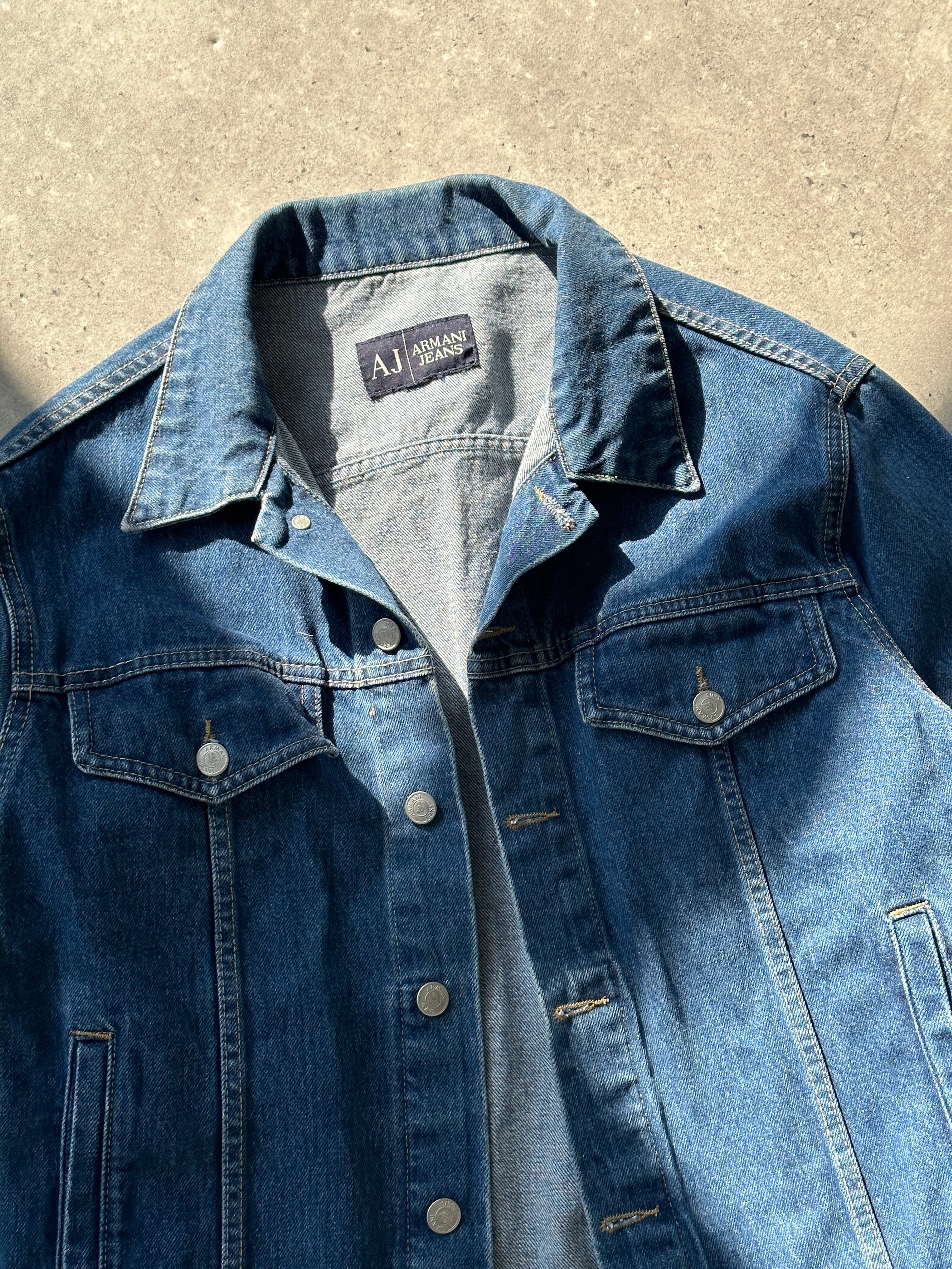 Armani Jeans Mid Wash Denim Jacket - M - SYLK