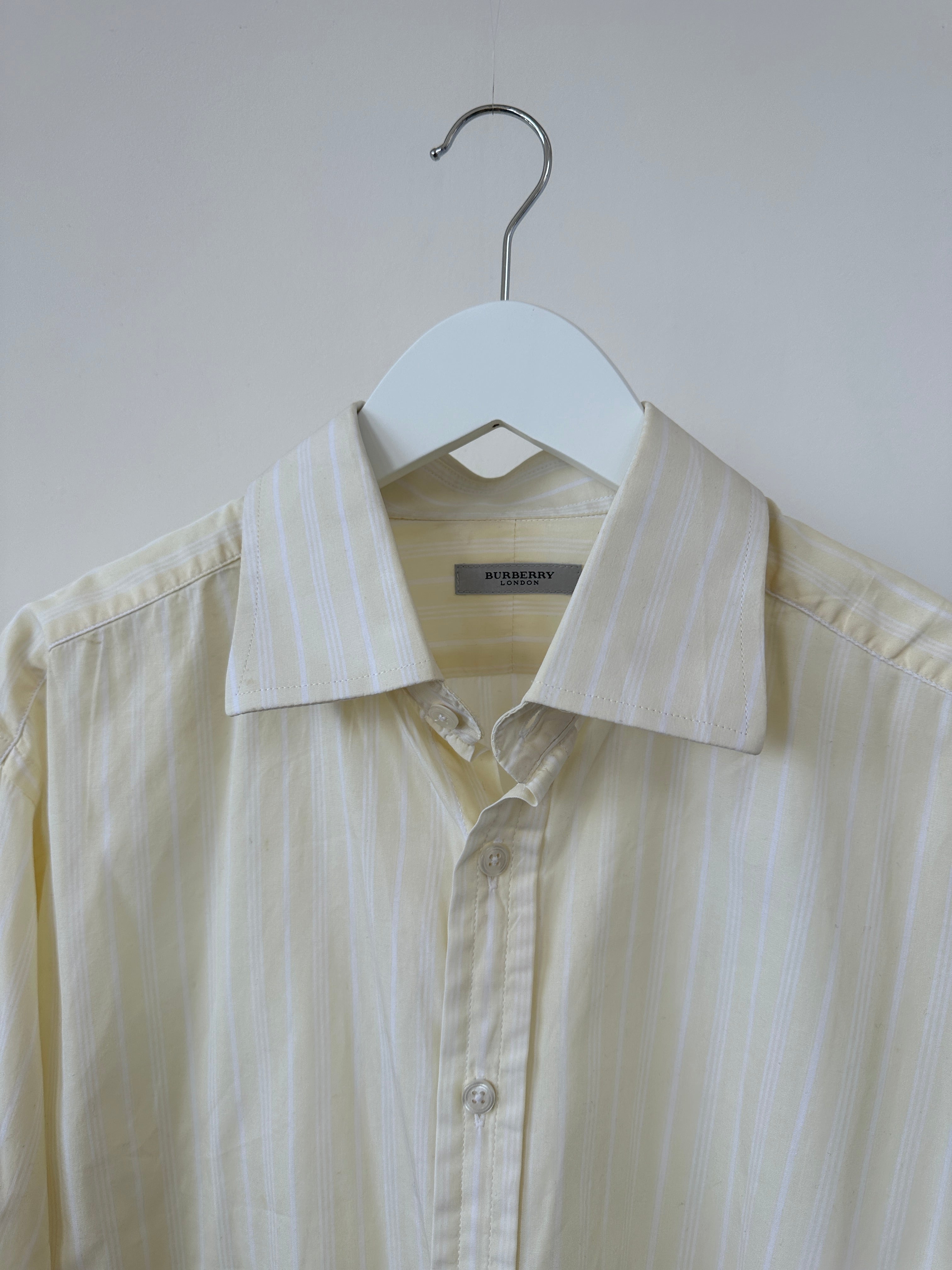 Burberry London Pinstripe Cotton Shirt - XL - SYLK