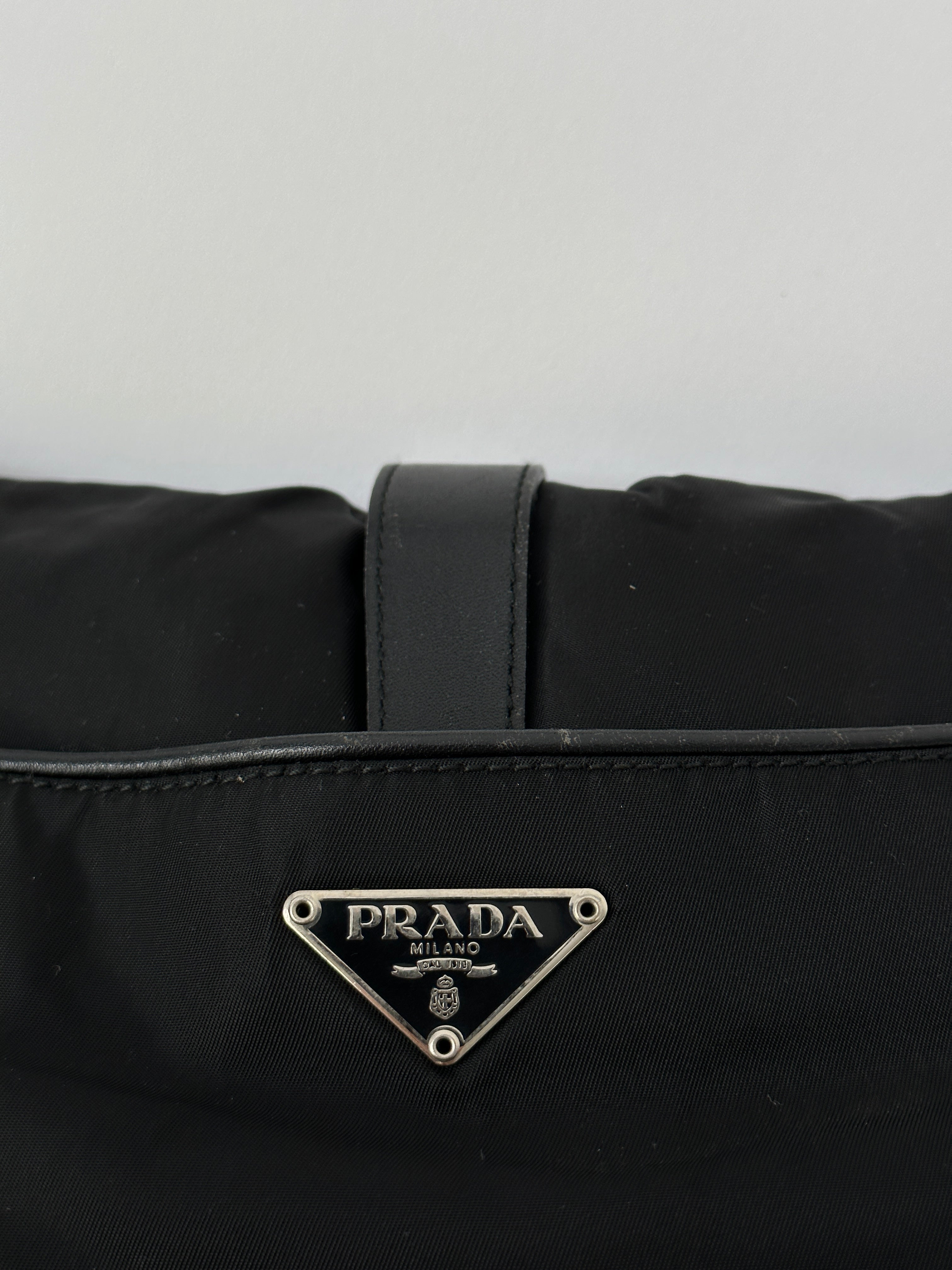 Prada 2000s Tessuto Nylon Double Sided Shoulder Bag - SYLK