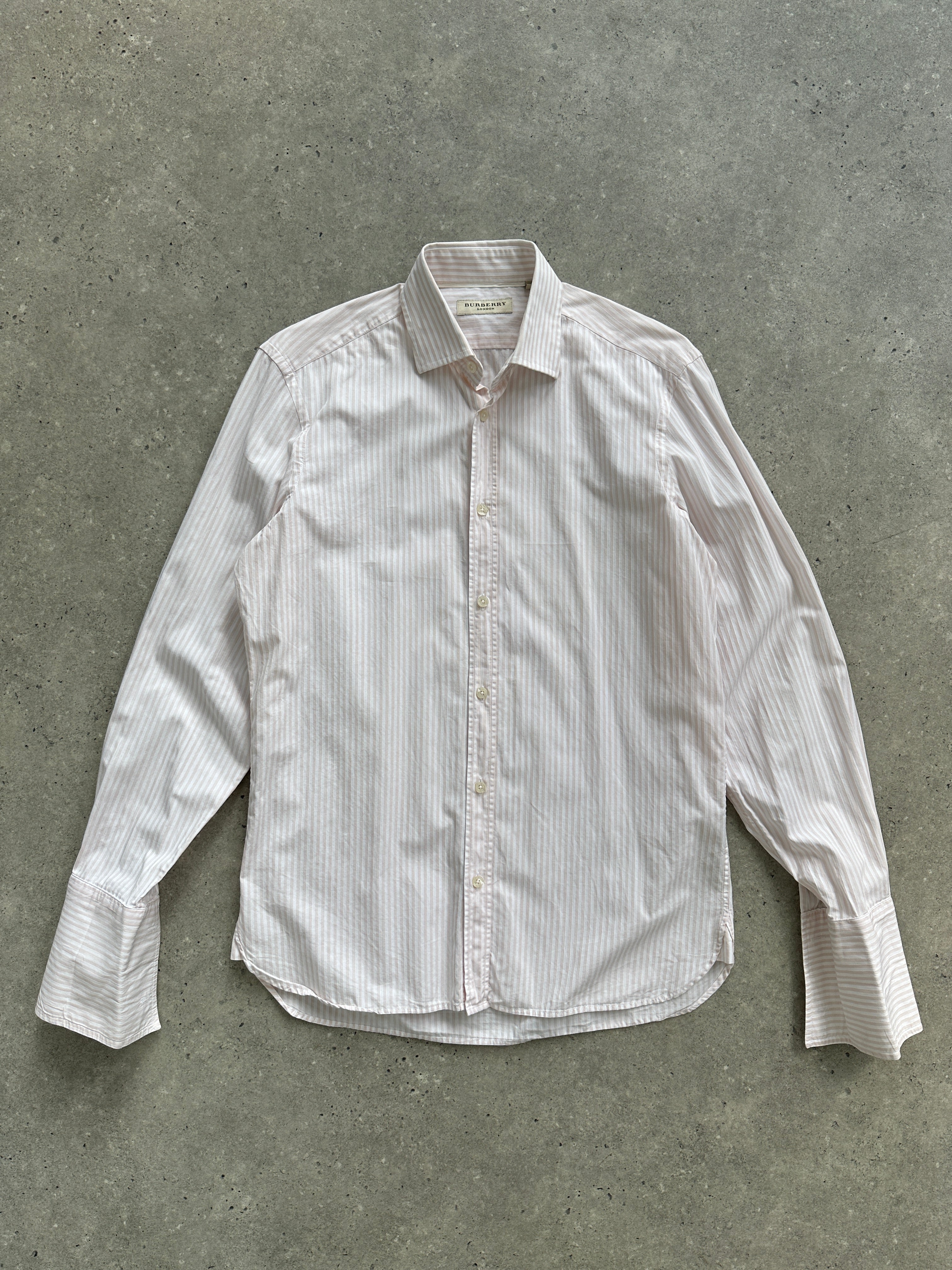 Burberry London Stripe Pure Cotton Dress Shirt - S - SYLK