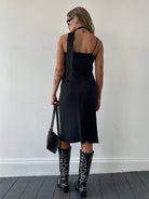 Armani Exchange 2000s Mulberry Silk Slip Dress - M - SYLK