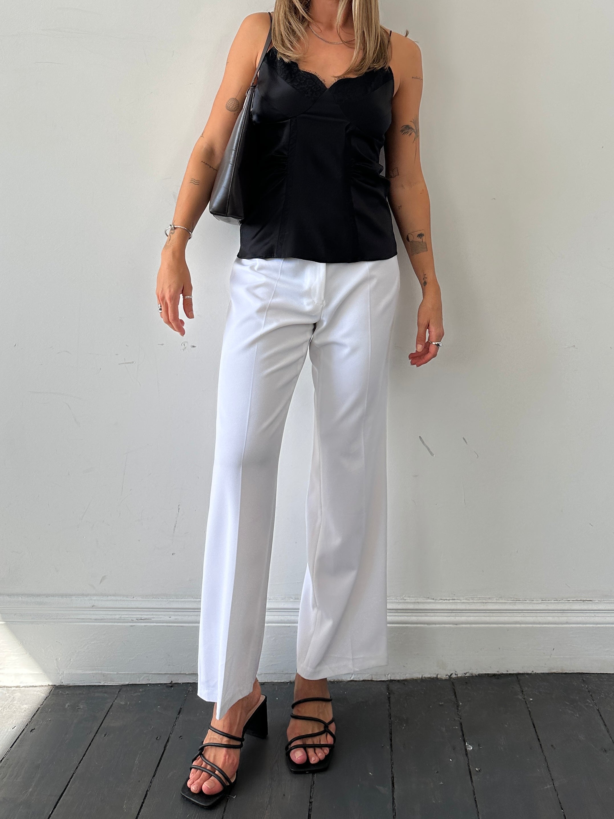 Jaeger Silk Lace Trim Cami Top - S - SYLK